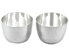 Scottish Britannia Silver Tumbler Cups