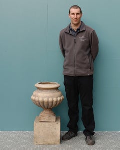 Scottish Buff Terracotta Antique Garden Urn by Garnkirk