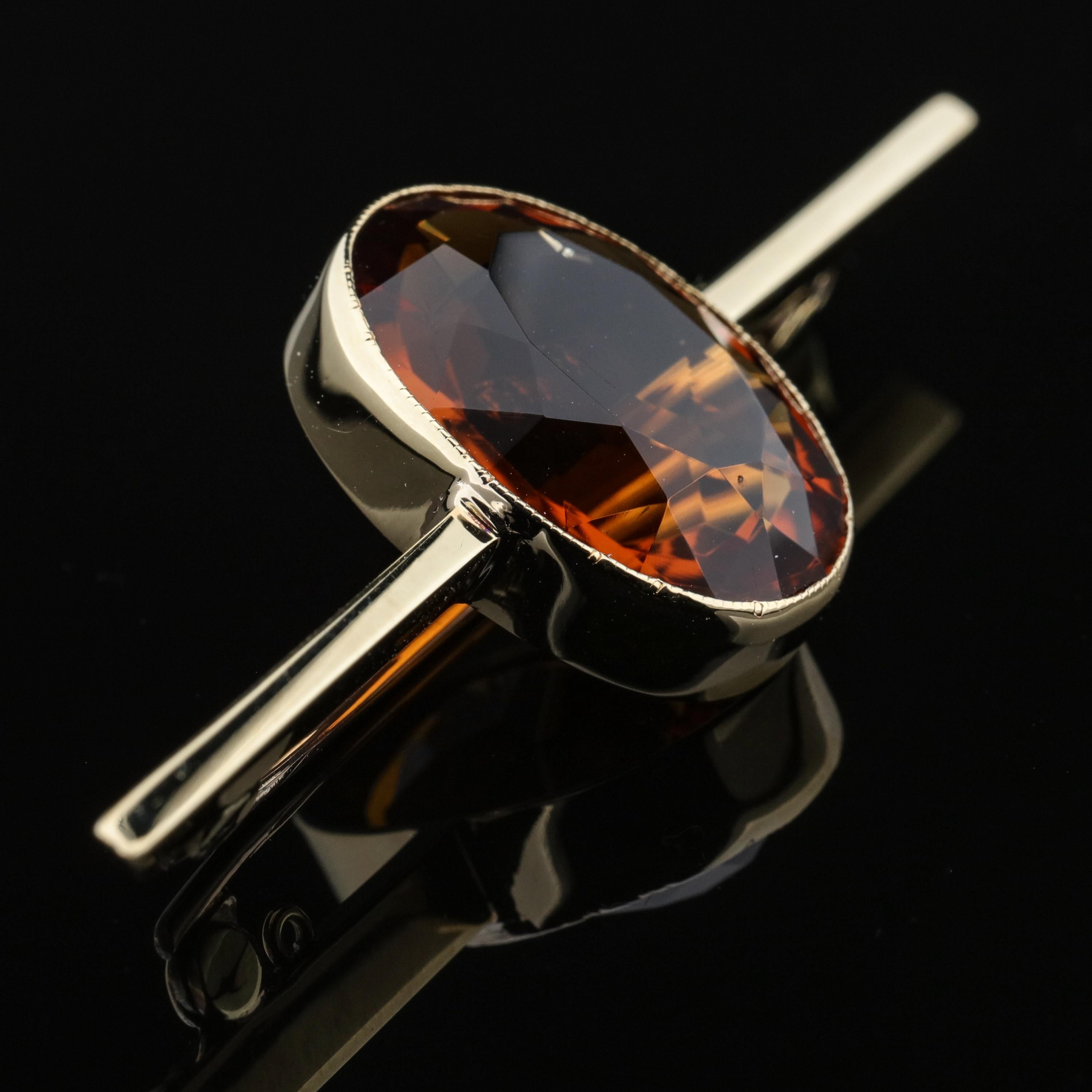 Women's or Men's Scottish Cairngorm Citrine Brooch