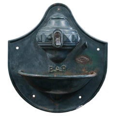 Scottish Cast Iron Garden Wall Fountain