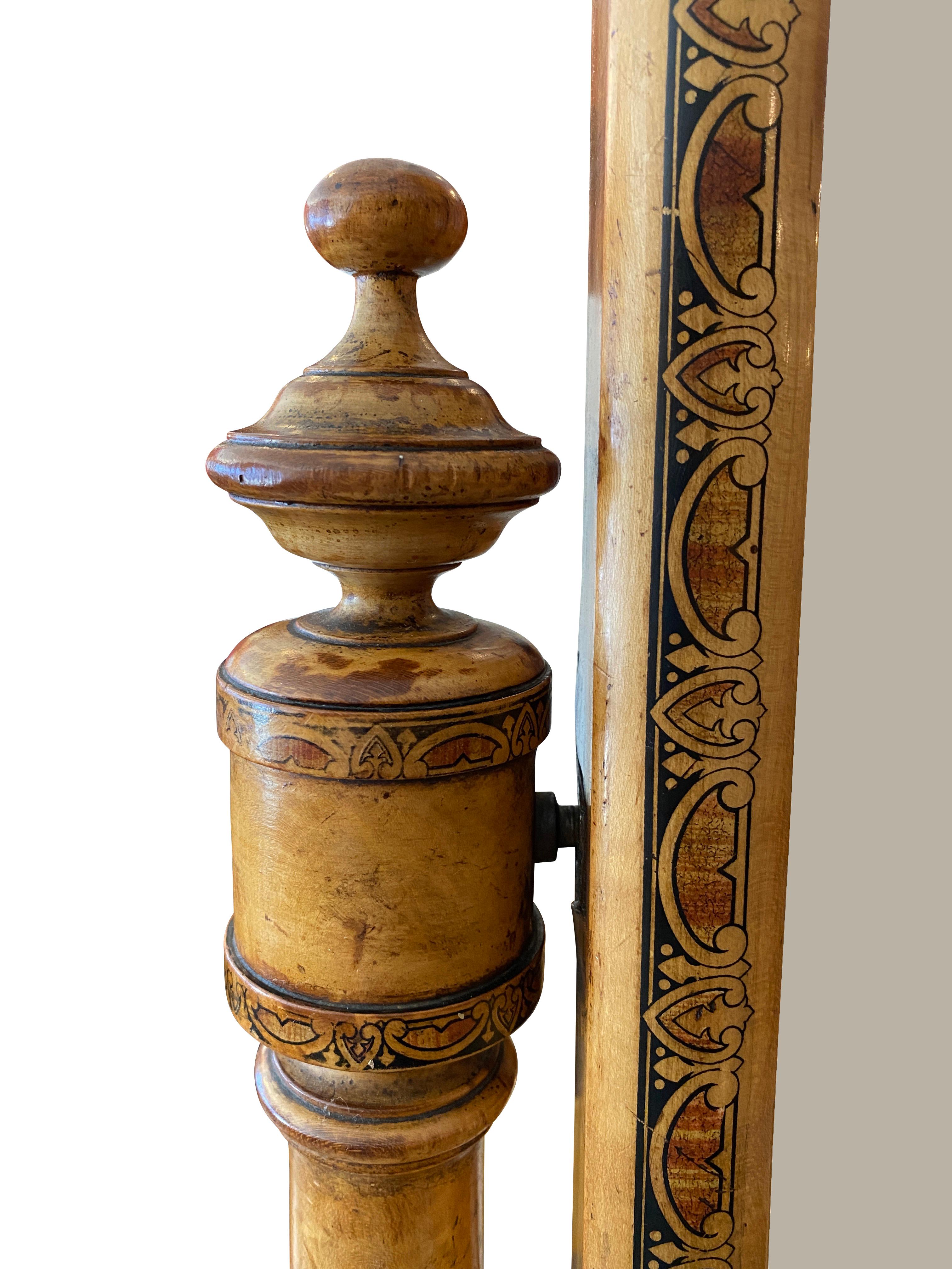 Schottisches Cheval-Tisch-Schminkspiegel (Mittleres 19. Jahrhundert) im Angebot