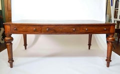 Scottish Double-Sided Mahogany Library Table of Large Scale, circa 1875