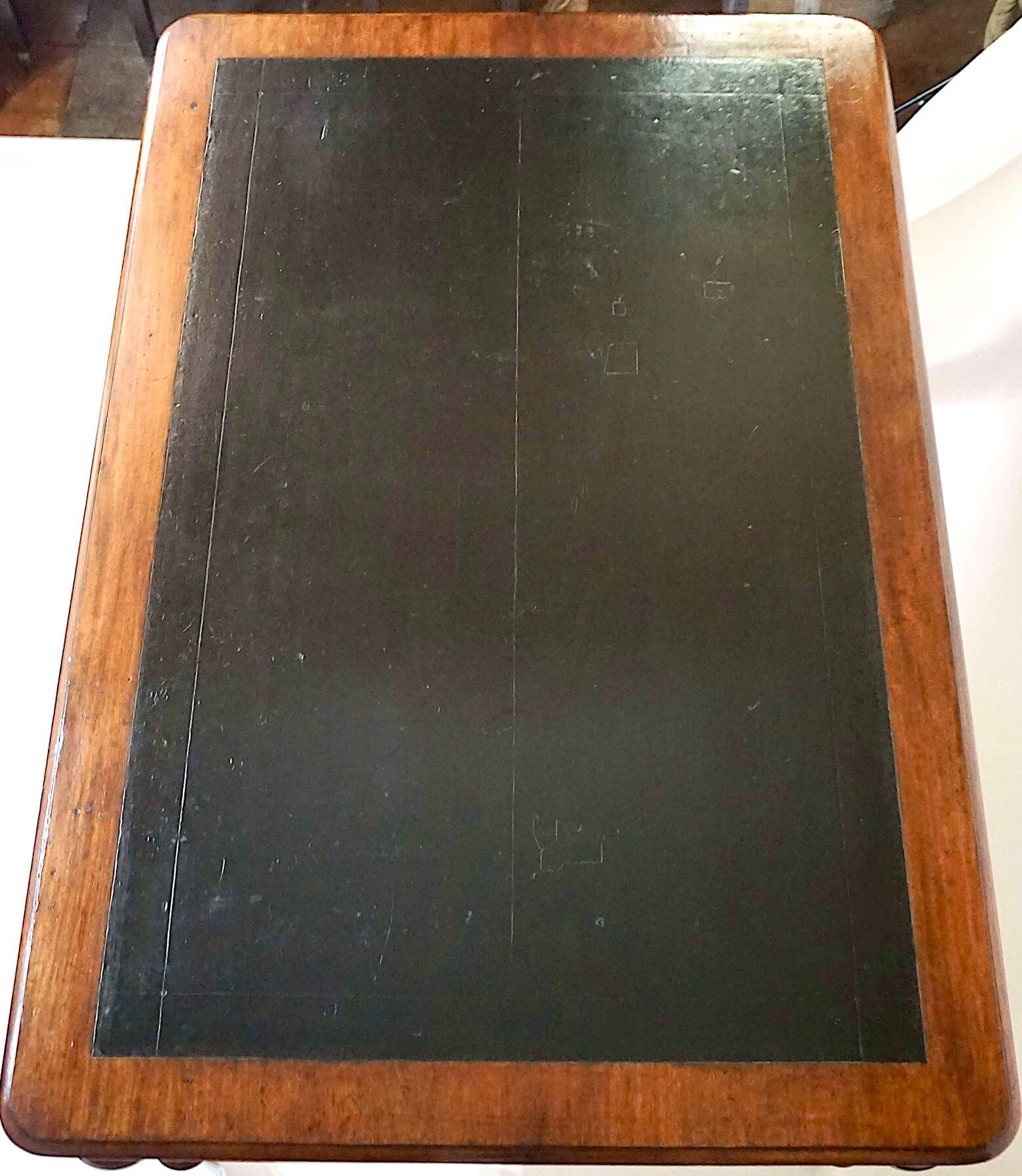 Scottish Double-Sided Mahogany Library Table of Large Scale, circa 1875 In Good Condition For Sale In Kinderhook, NY