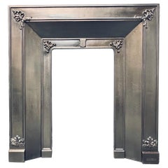 Scottish Early 19th Century Carron Cast Iron Fireplace Surround Insert