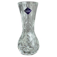 Vintage Scottish Edinburgh Cut Crystal Glass Vase