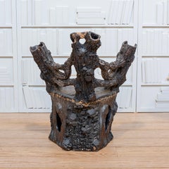 Scottish "End of Day" Glazed Terra Cotta Fantasy Chair