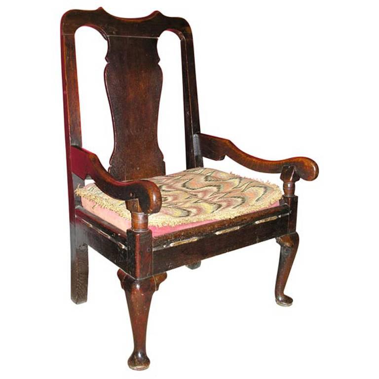 Scottish Fireside Lambing Chair, circa 1760 For Sale