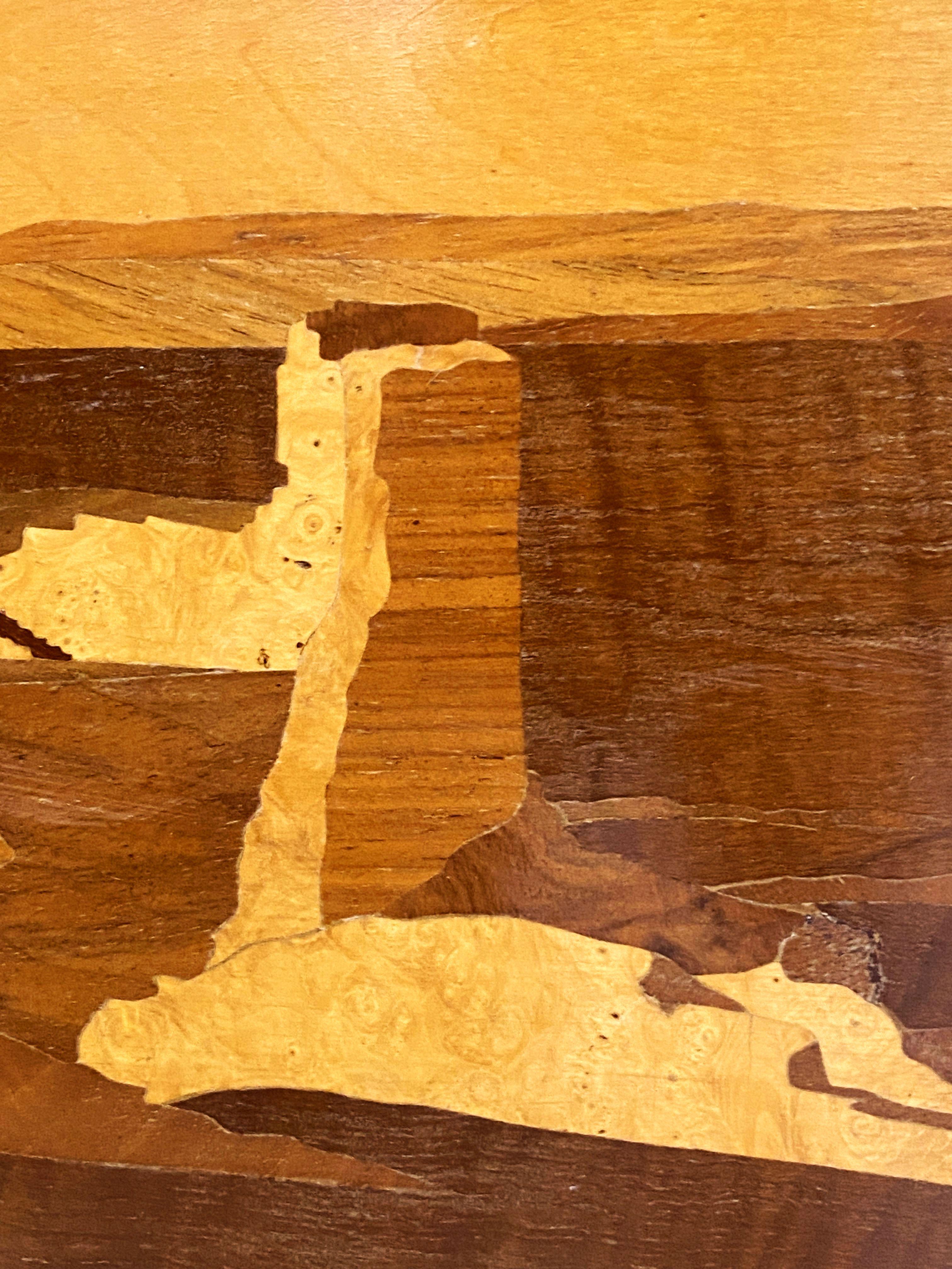 Scottish Framed Landscape Marquetry Panel by A.H. McIntosh & Co. Ltd. 5