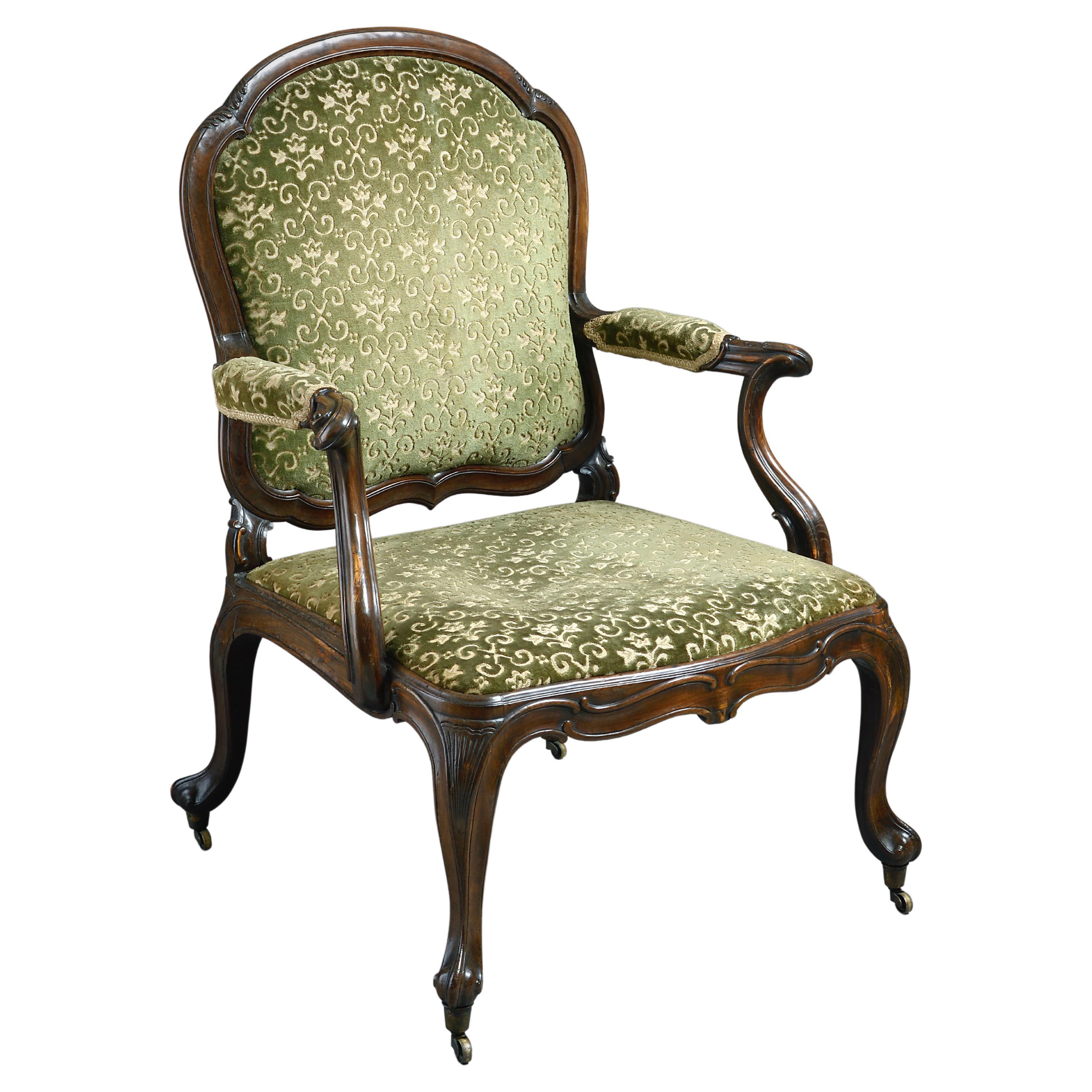 Scottish George II Laburnum Library Chair For Sale