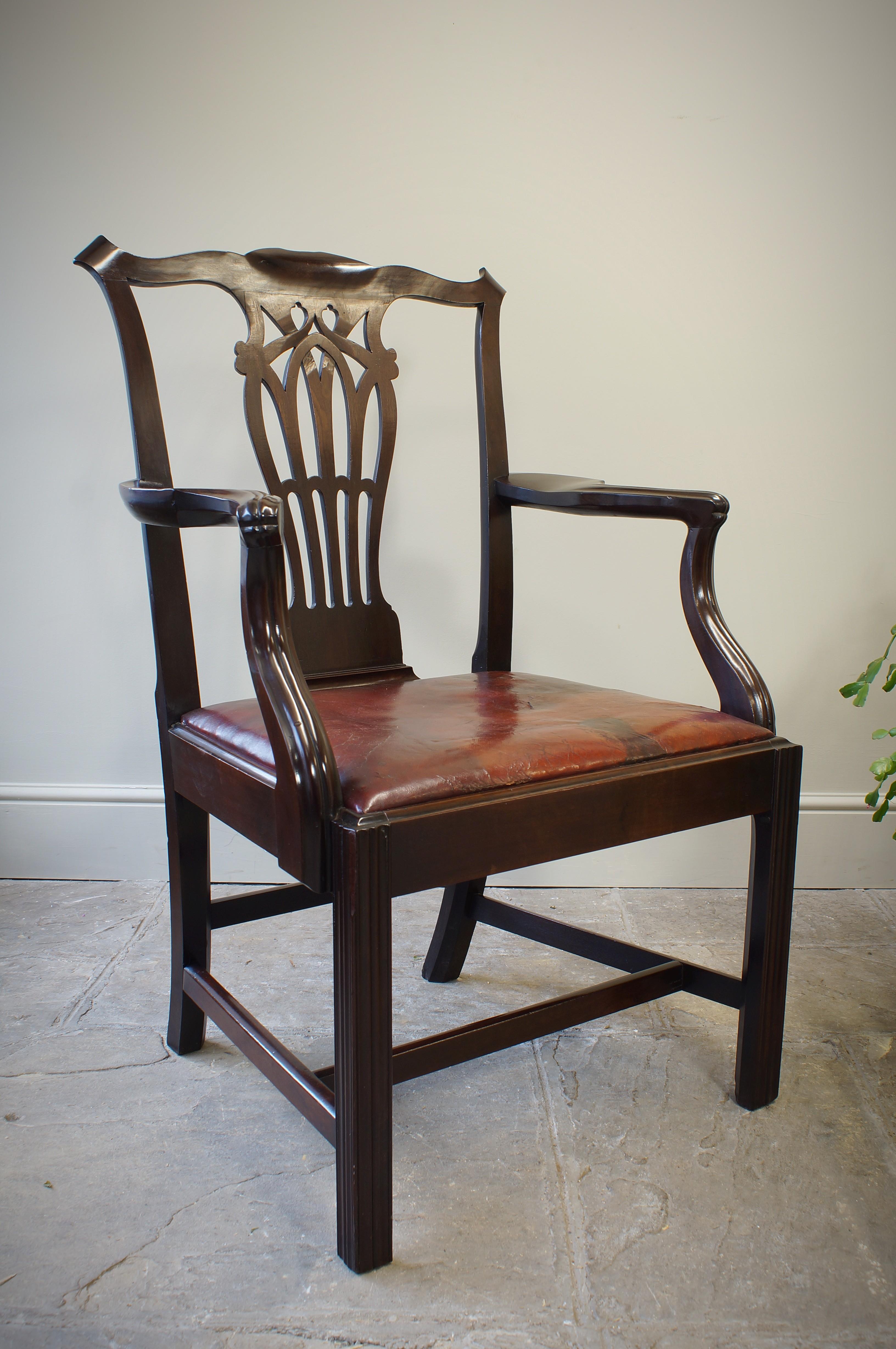 Schottische George III.-Laburnum  Carver-Sessel mit großzügigen Proportionen. im Angebot 5