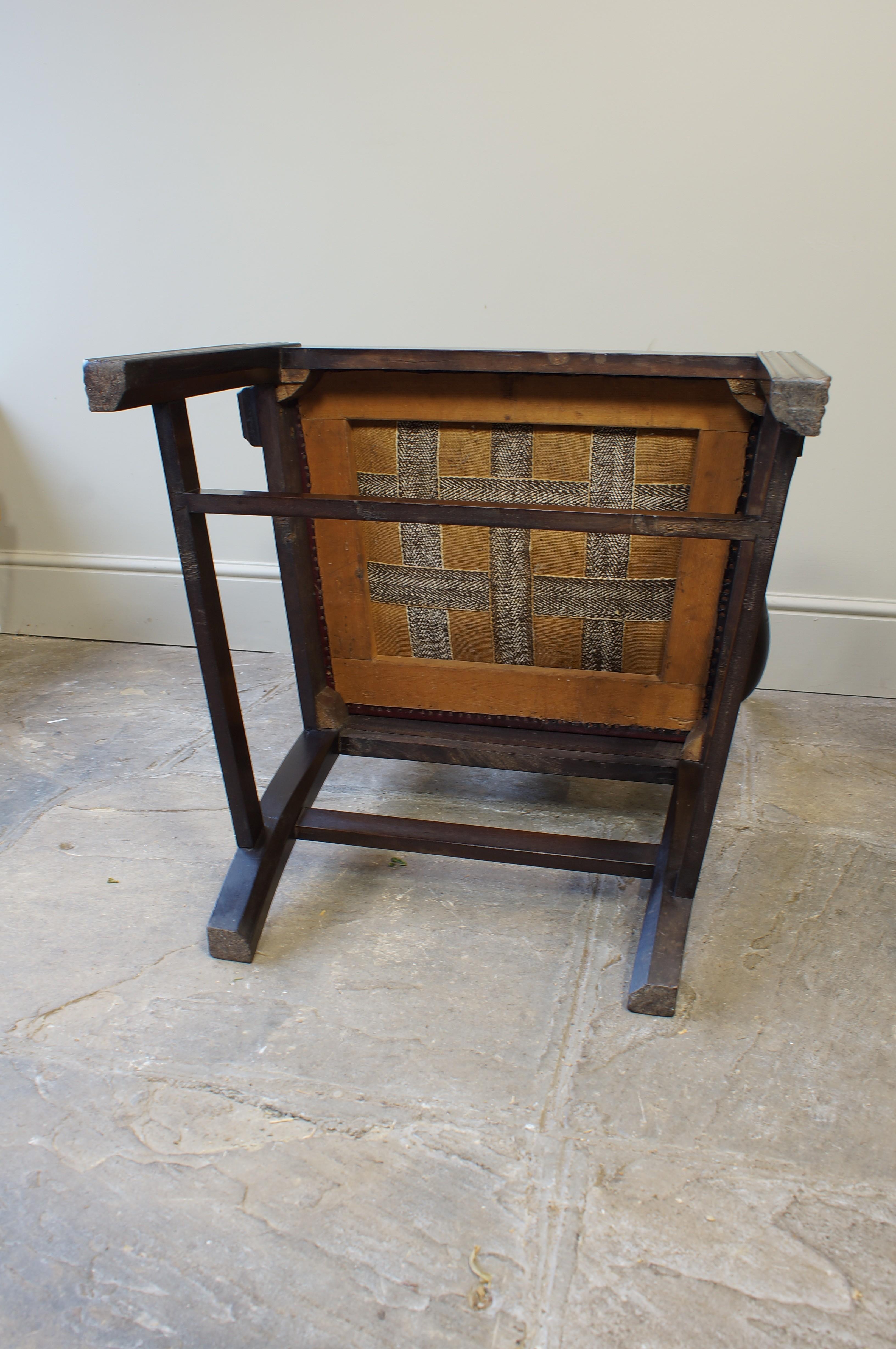 Hardwood Scottish George III Laburnum  Carver Armchair Of Generous Proportions. For Sale