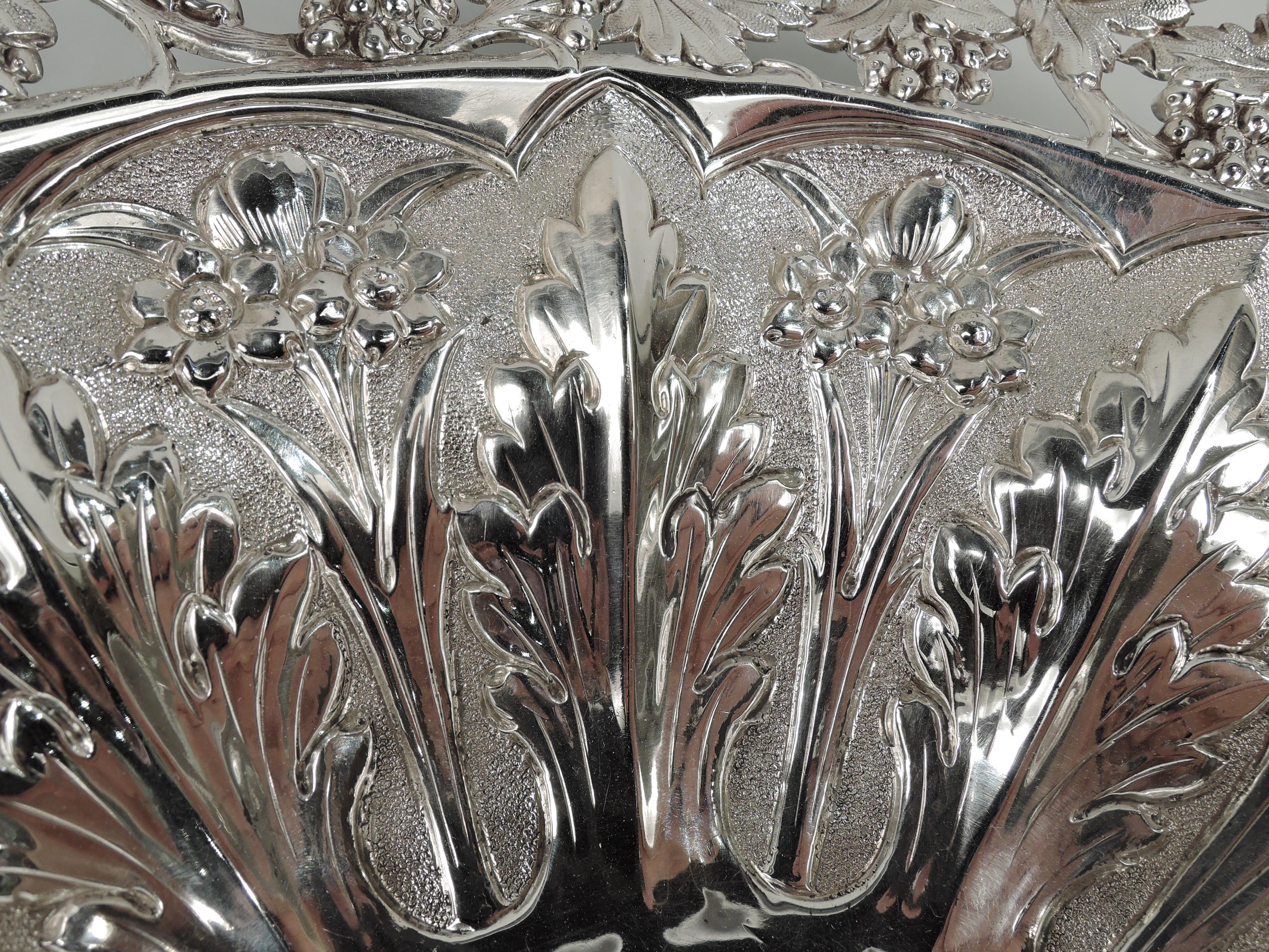 Sterling Silver Scottish Georgian Regency Neoclassical Bowl by Elder For Sale