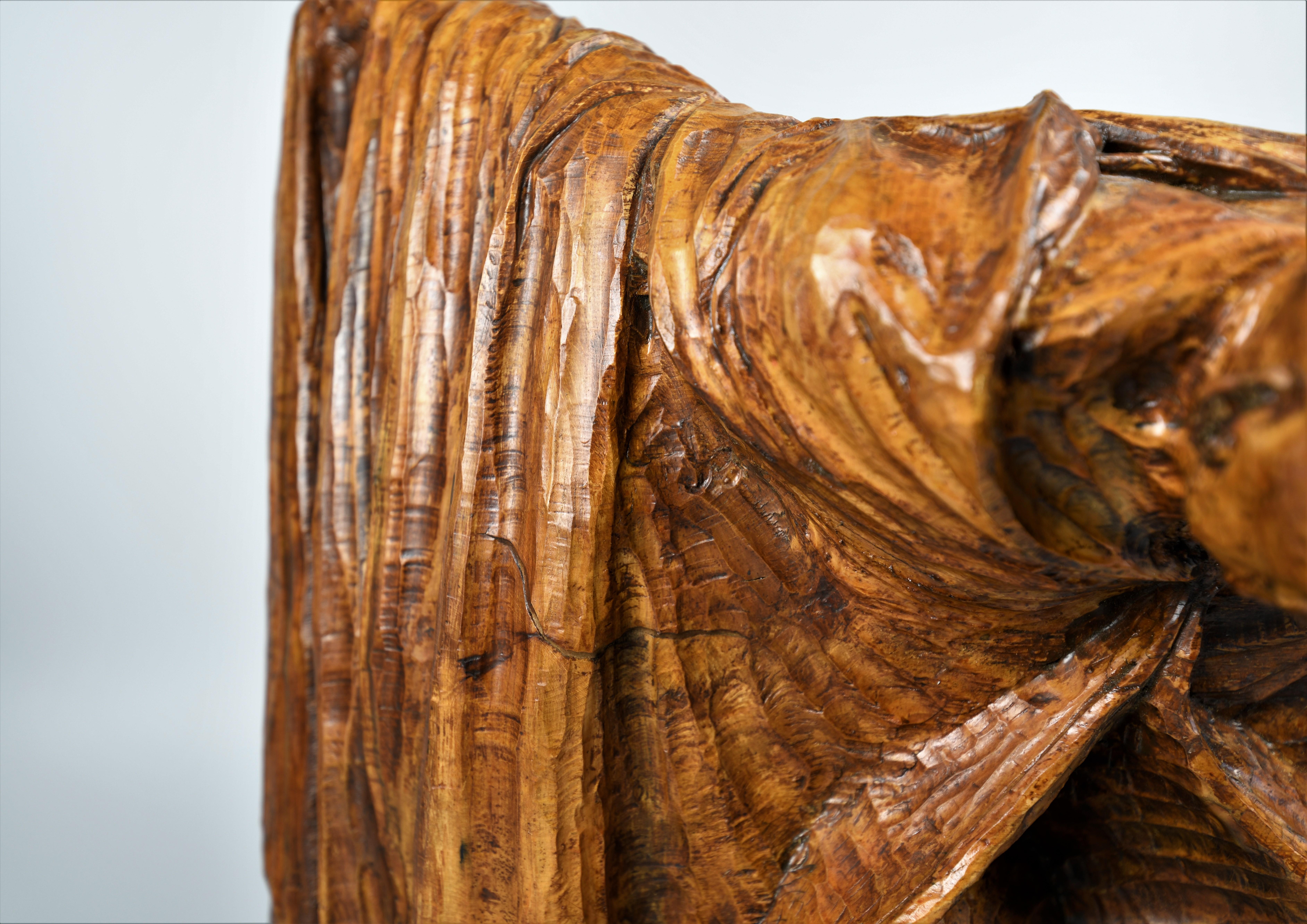 Scottish Gothic Revival Fruitwood Maquette in the Style of Kathe Kollwitz For Sale 1