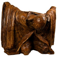 Scottish Gothic Revival Fruitwood Maquette in the Style of Kathe Kollwitz