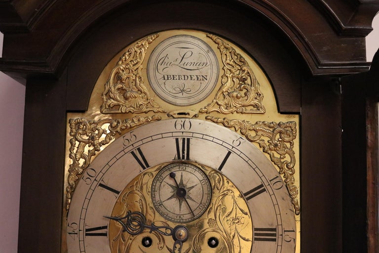 Scottish Grandfather Clock by Charles Lunan of Aberdeen For Sale at 1stdibs
