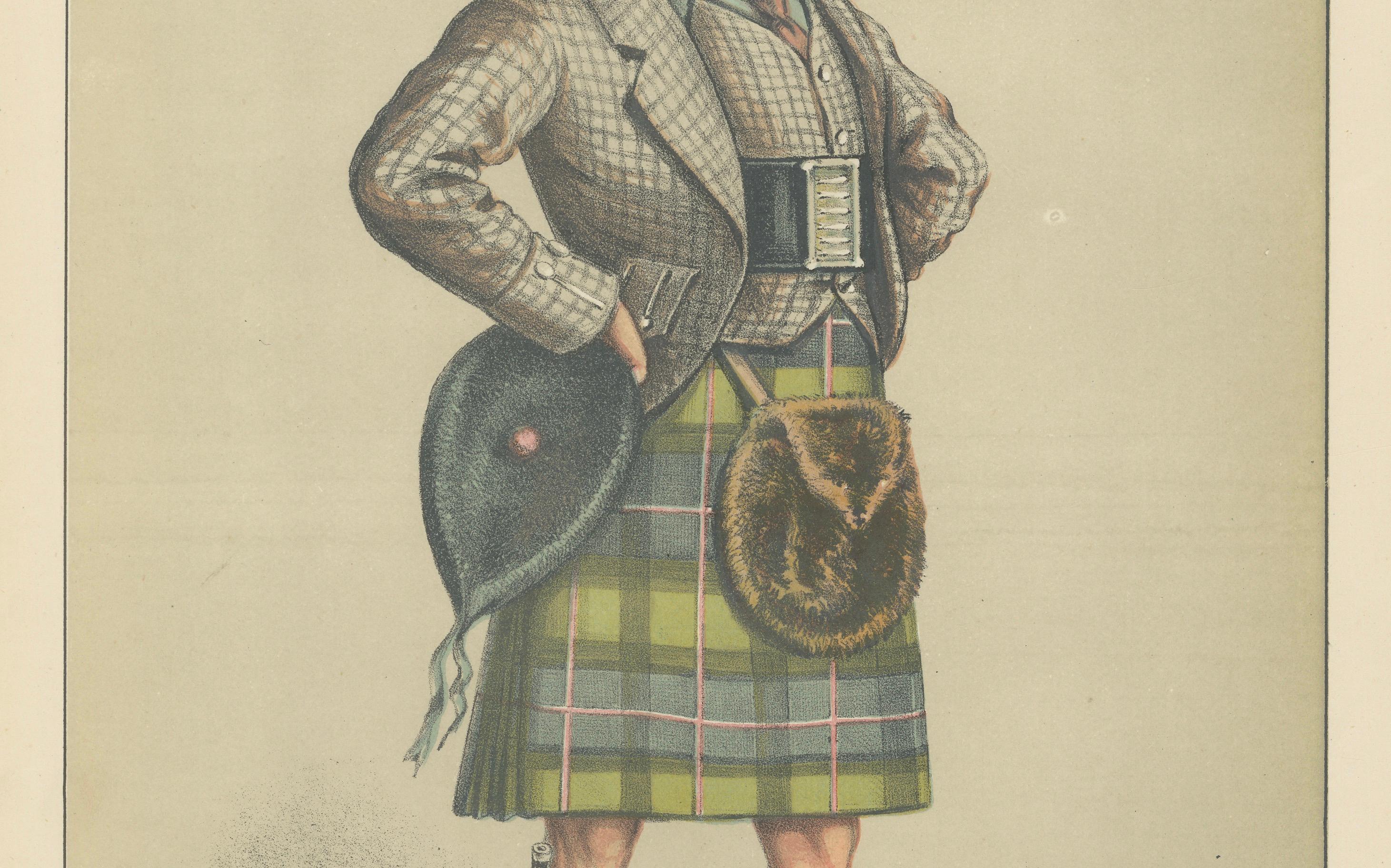 Scottish Highland Gentleman – Vanity Fair Men of the Day No. 13, 1870