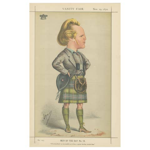Scottish Highland Gentleman – Vanity Fair Men of the Day No. 13, 1870