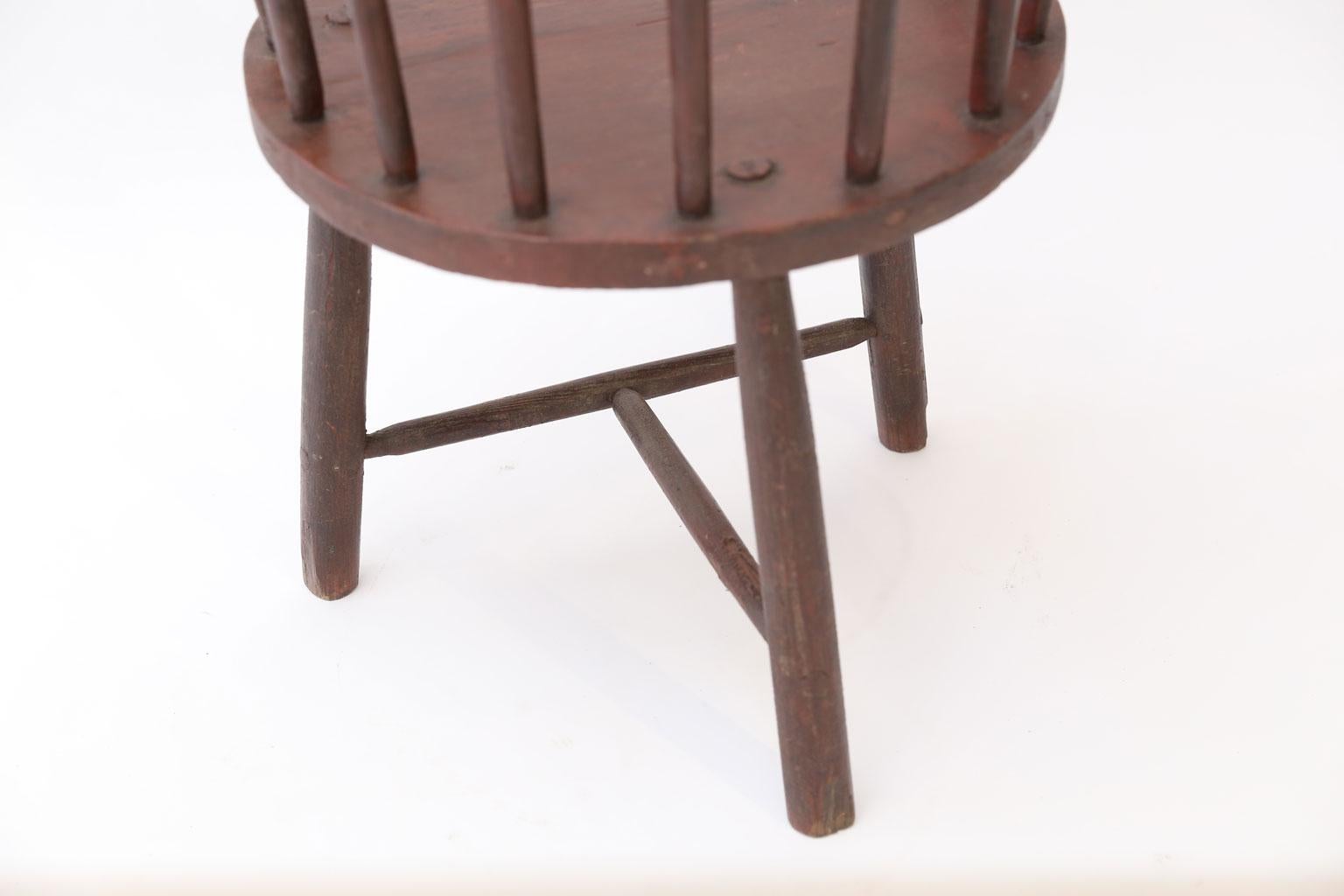 19th Century Scottish Horseshoe Back Chair For Sale