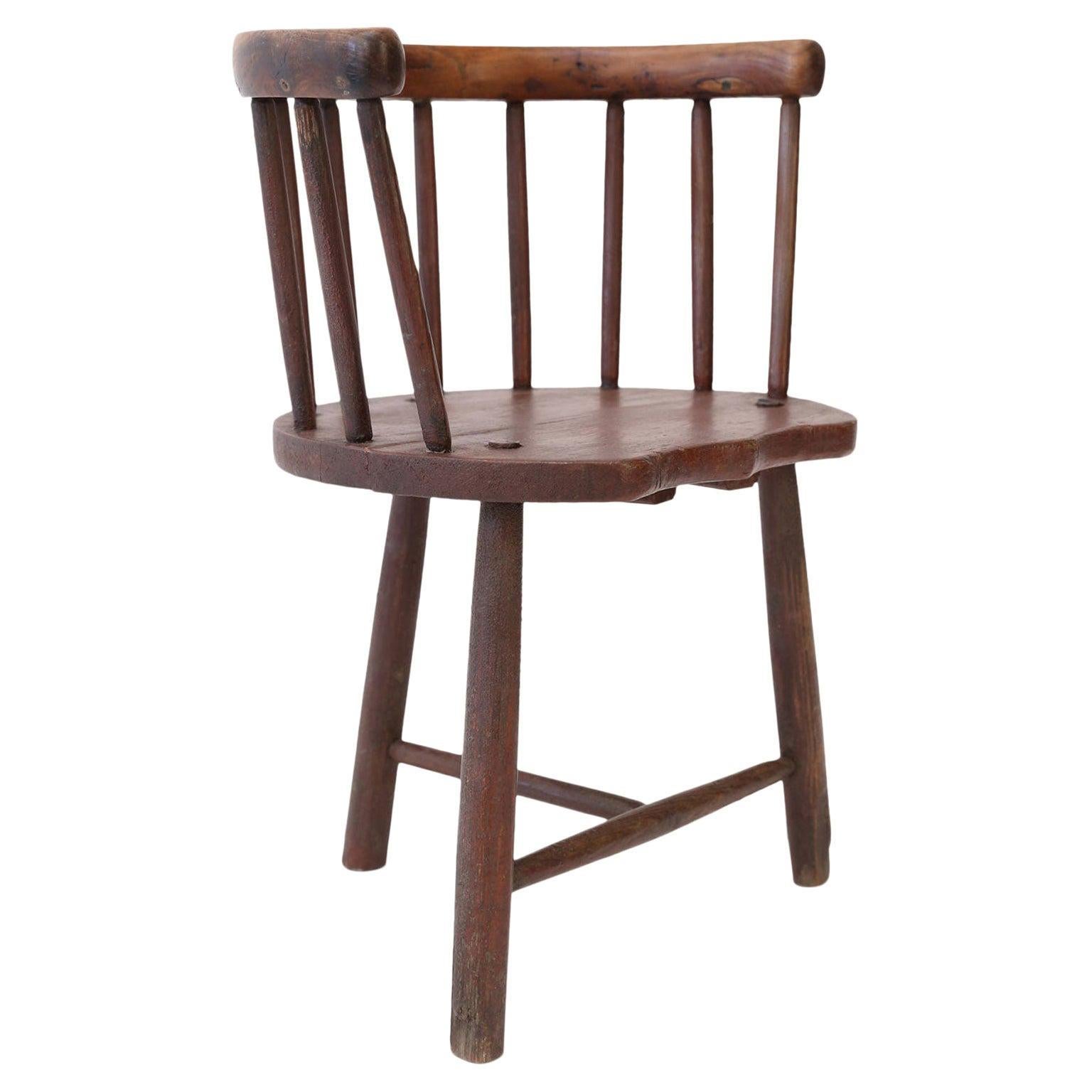 Scottish Horseshoe Back Chair For Sale