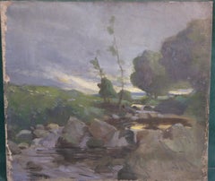 Scottish landscape in oils