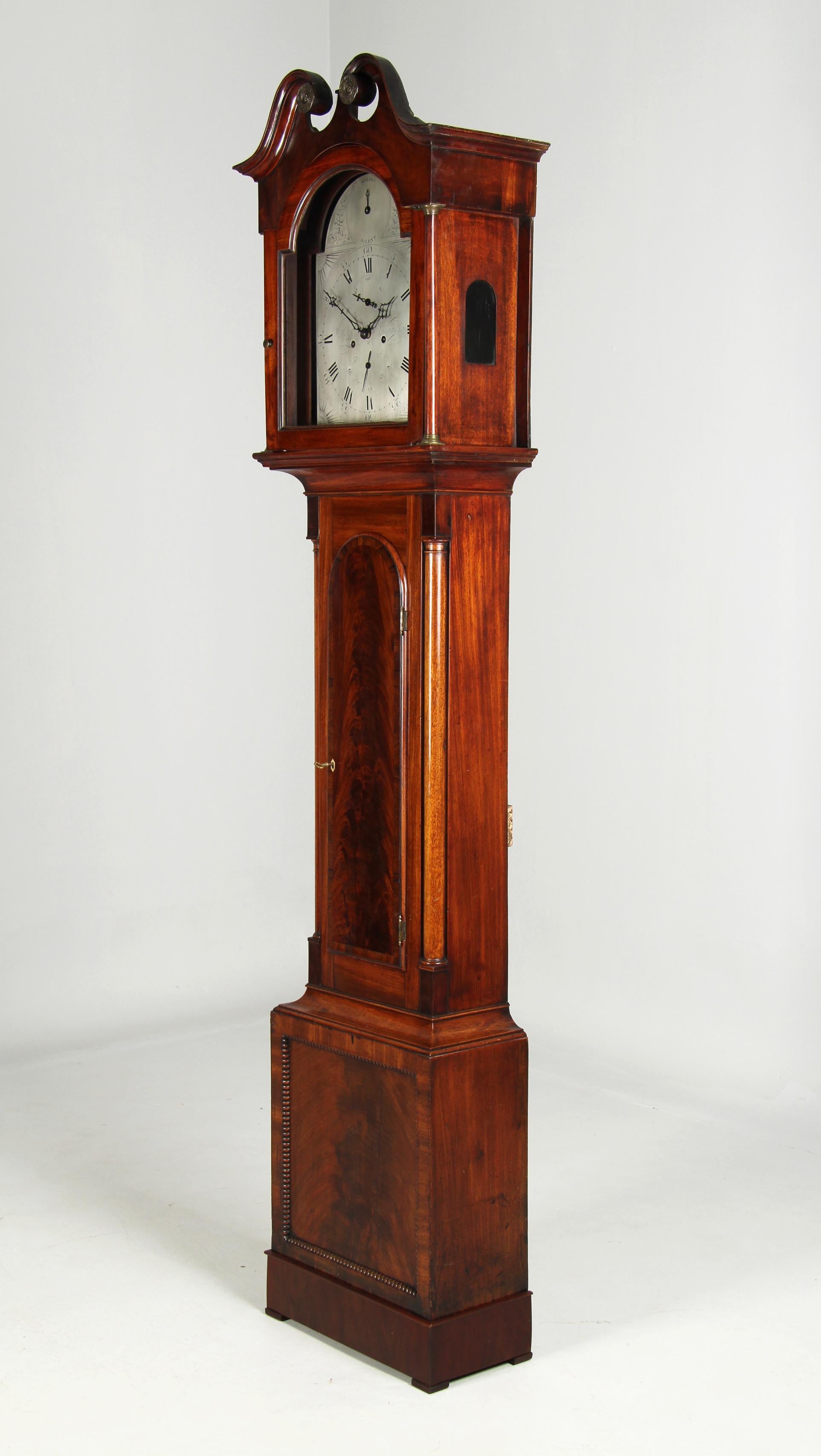 George III Scottish Longcase Clock made by William Spark, Aberdeen, circa 1820 For Sale
