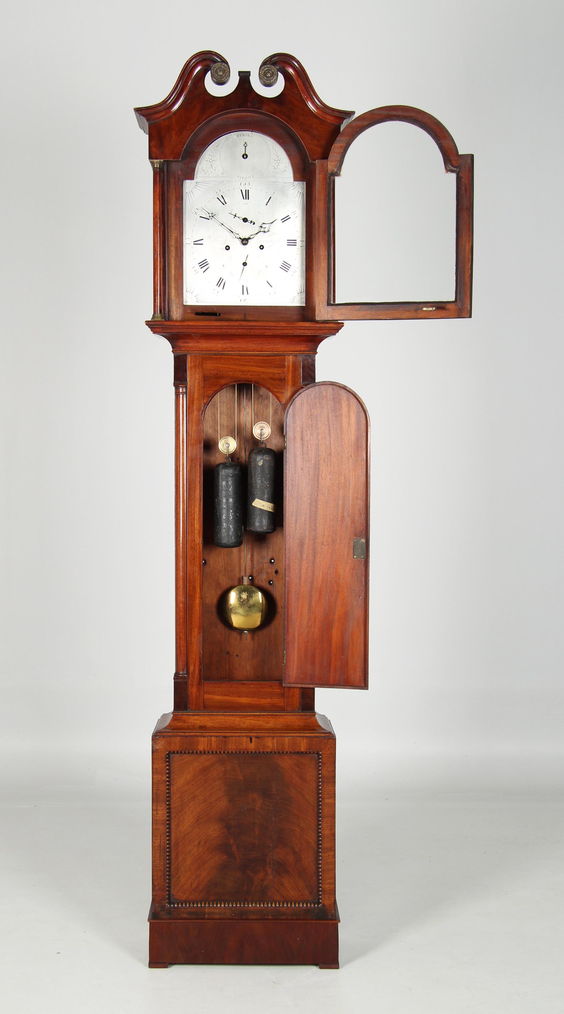 Scottish Longcase Clock made by William Spark, Aberdeen, circa 1820 In Good Condition For Sale In Greven, DE