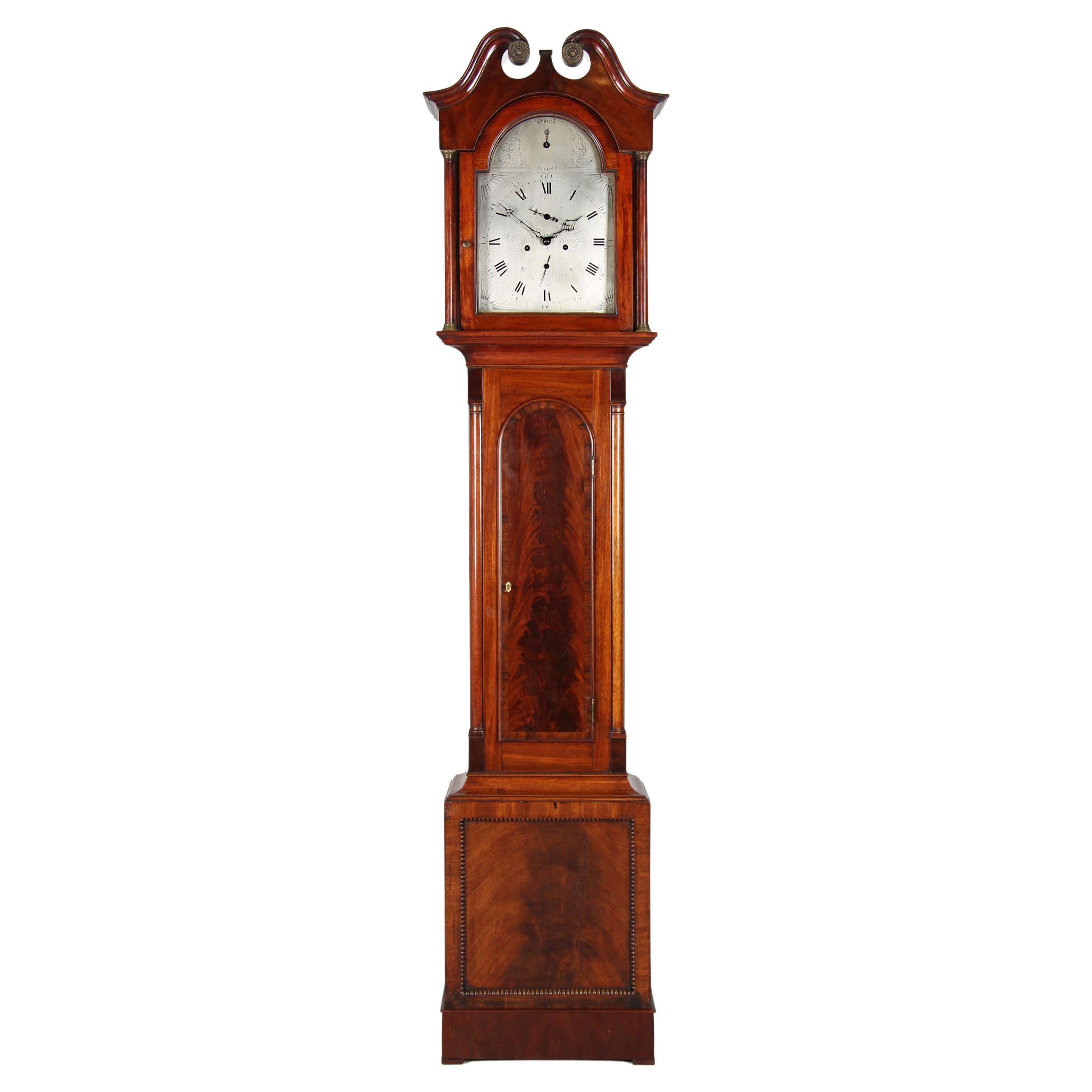 Scottish Longcase Clock made by William Spark, Aberdeen, circa 1820 For Sale