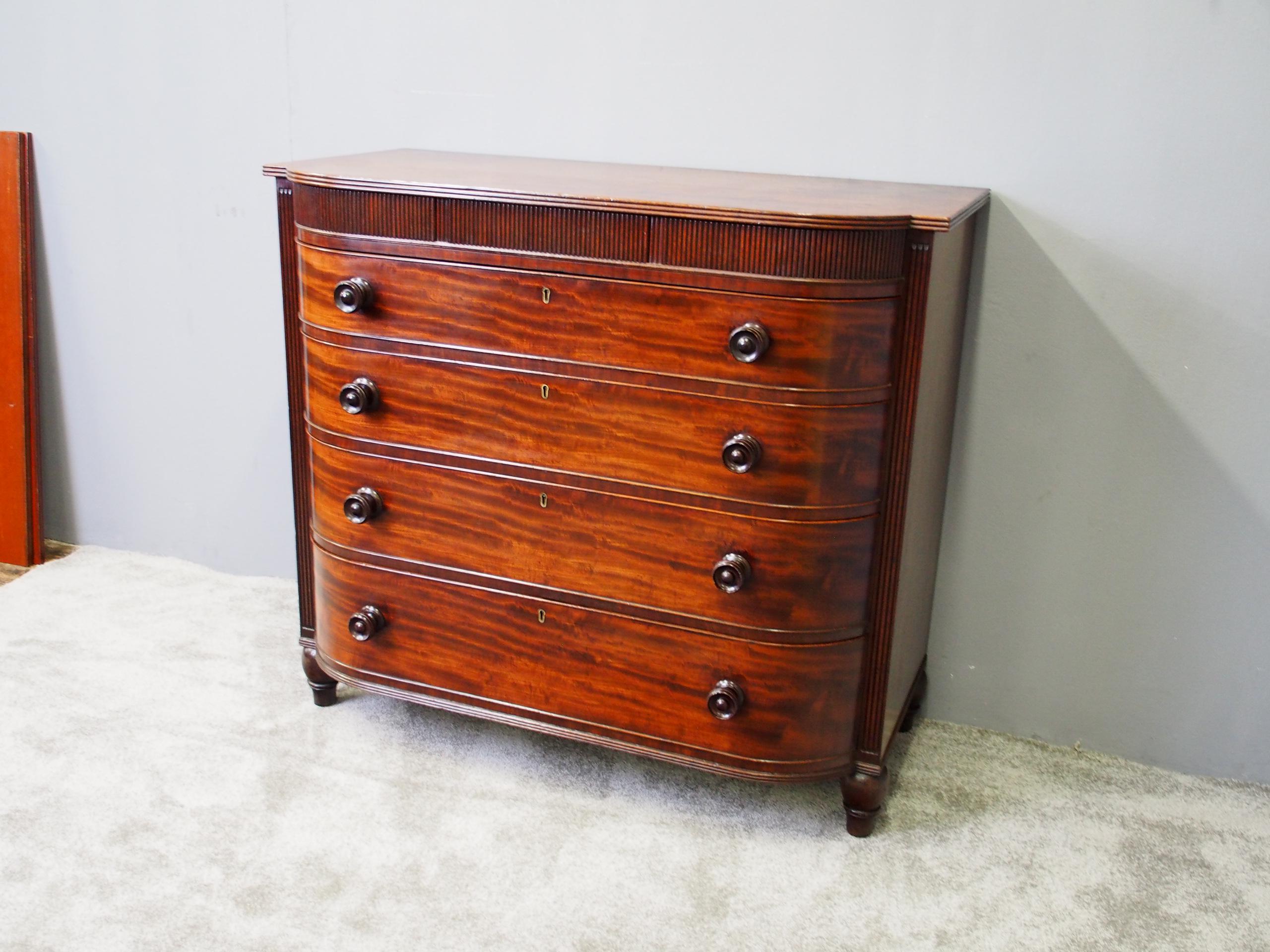 19th Century Scottish Mahogany Chest of Drawers by Gordon and Watson, Ayr For Sale