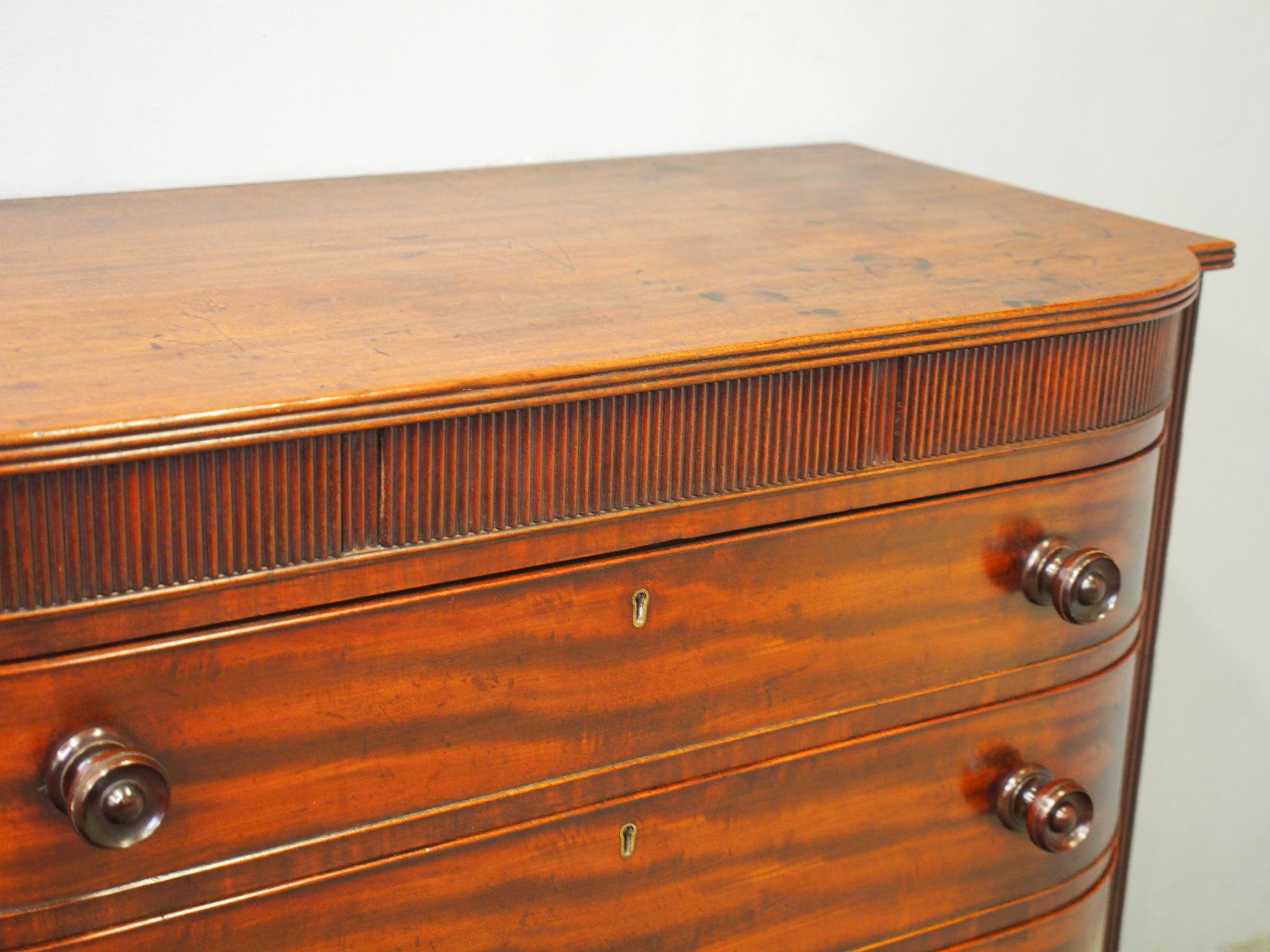 Scottish Mahogany Chest of Drawers by Gordon and Watson, Ayr For Sale 1