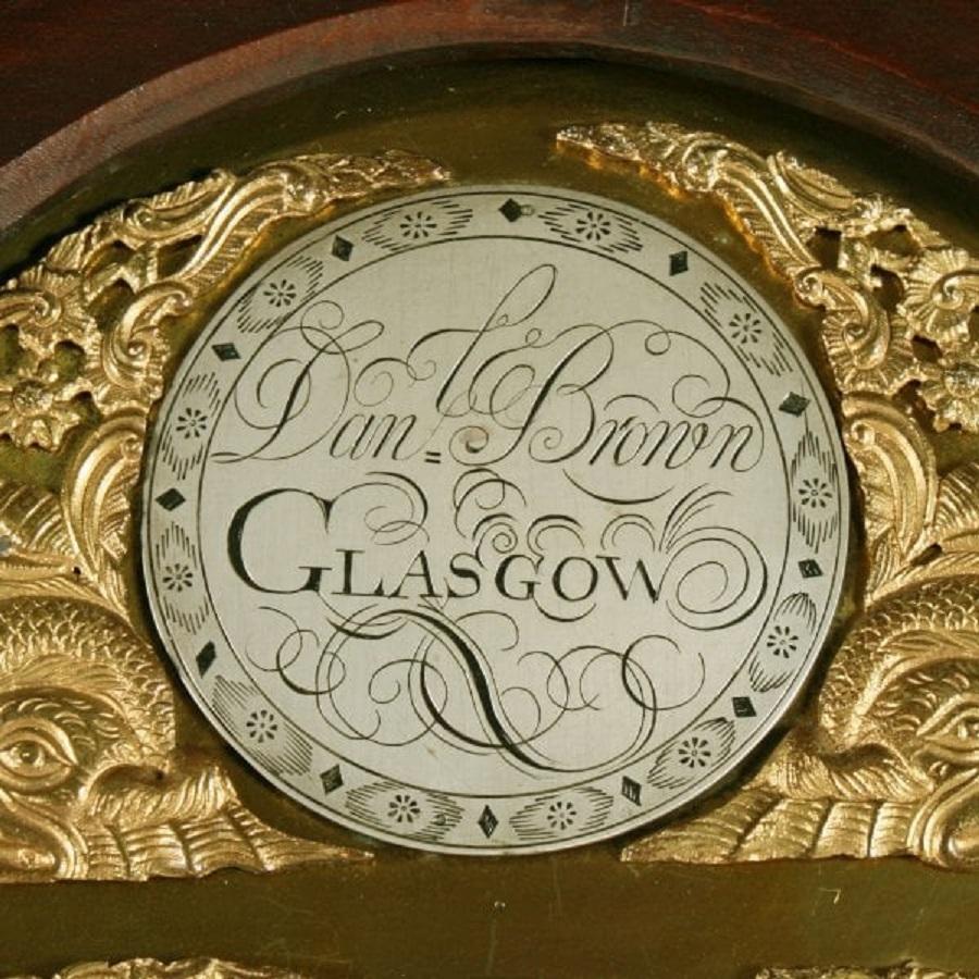 Scottish Mahogany Grandfather Clock, 18th Century In Good Condition For Sale In London, GB
