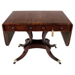 Scottish Mahogany & Rosewood Crossbanded Sofa Table