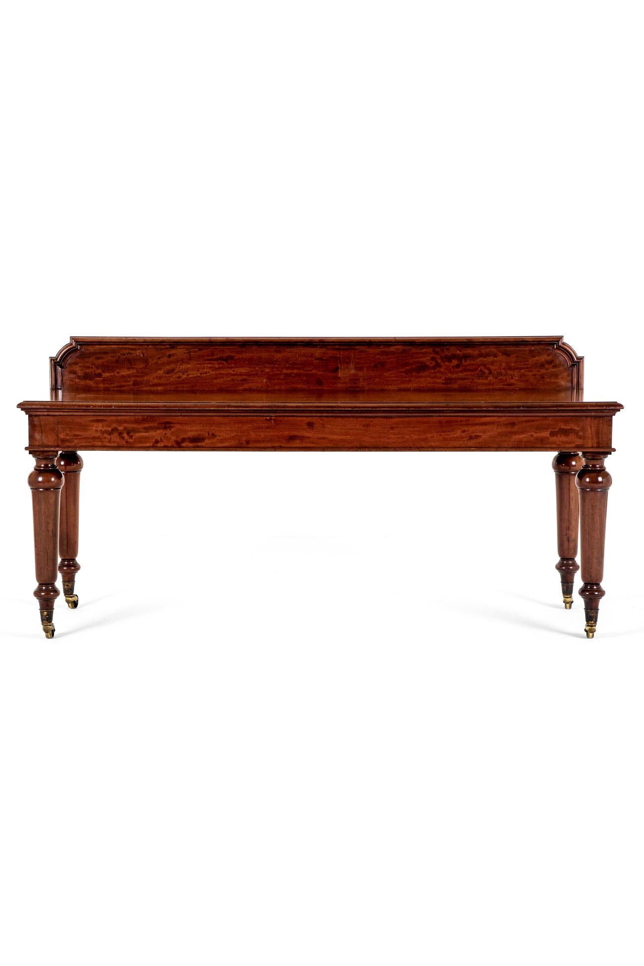 High Victorian Scottish Mahogany Serving Table by John Taylor & Son Edinburgh For Sale