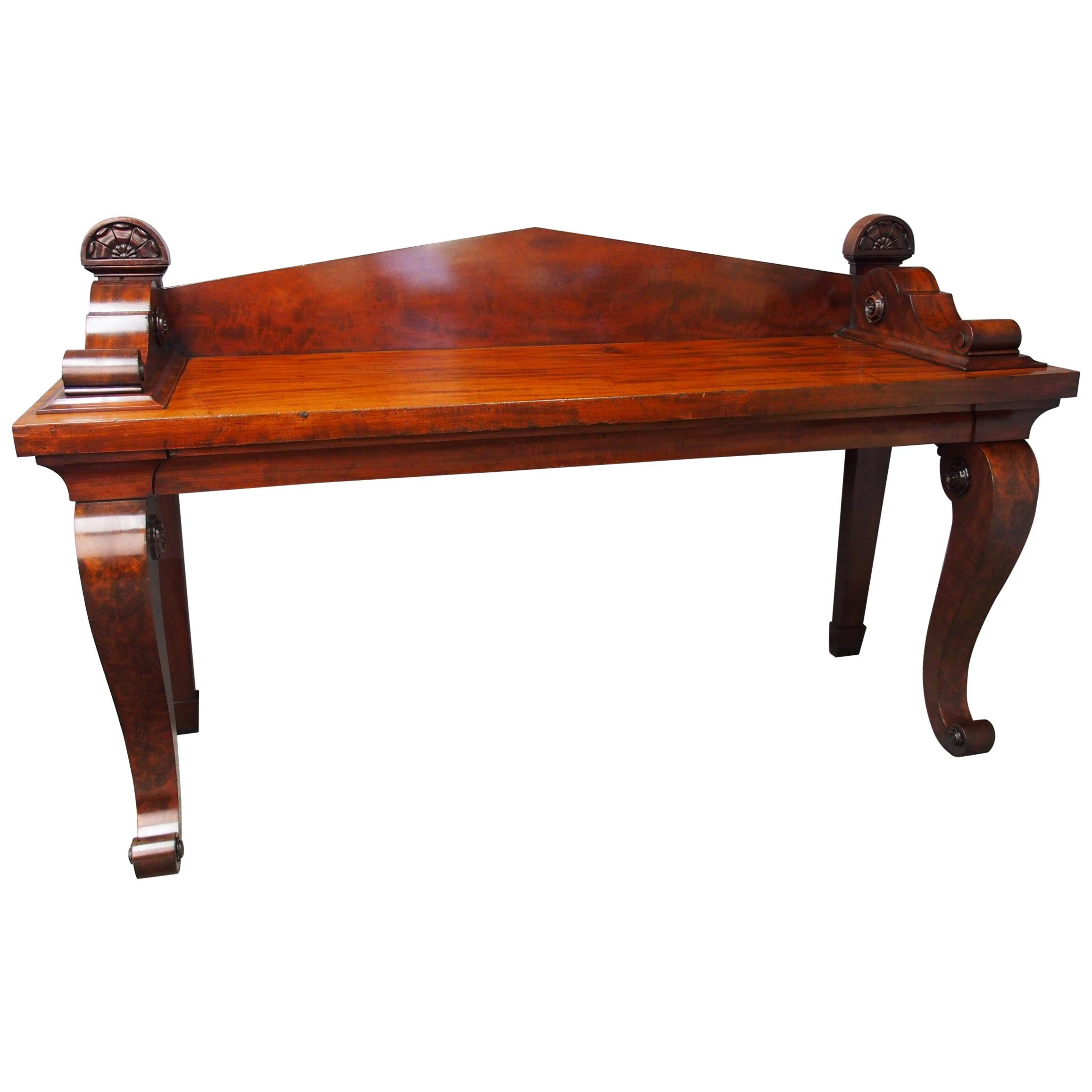 Scottish Mahogany Serving Table in Manner of James Mein of Kelso For Sale