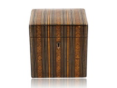 Porta tè scozzese Mauchline Ware attribuito a Smith & Smith