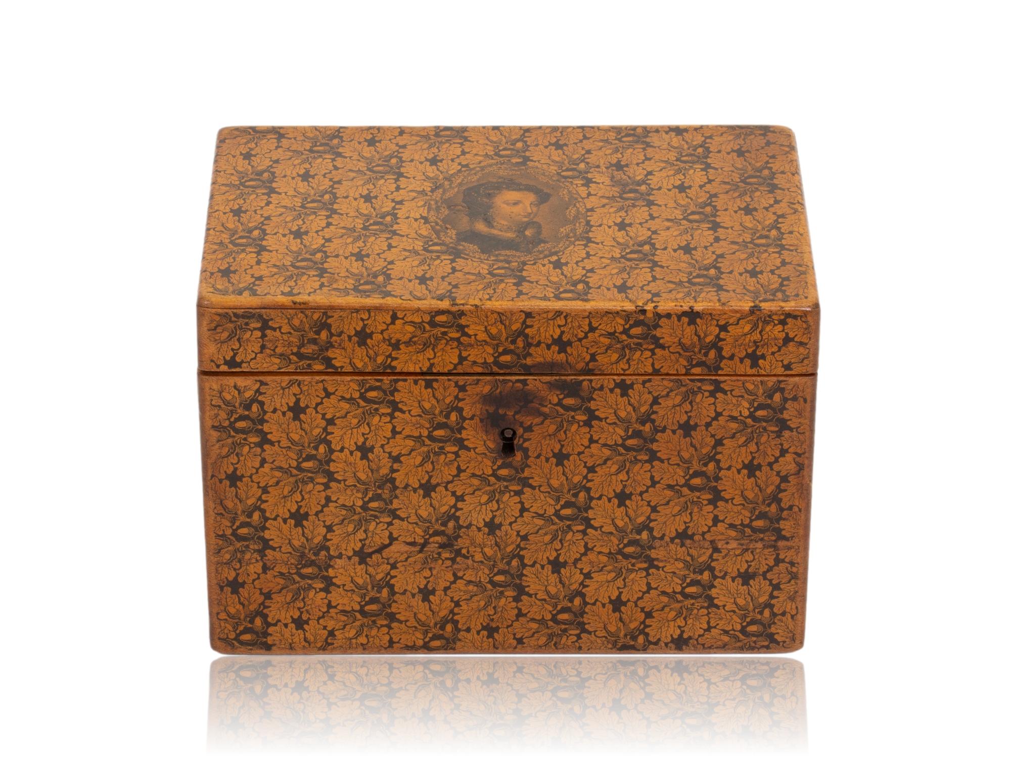 Georgian Scottish Mauchline Ware Tea Caddy Attributed to Smiths For Sale