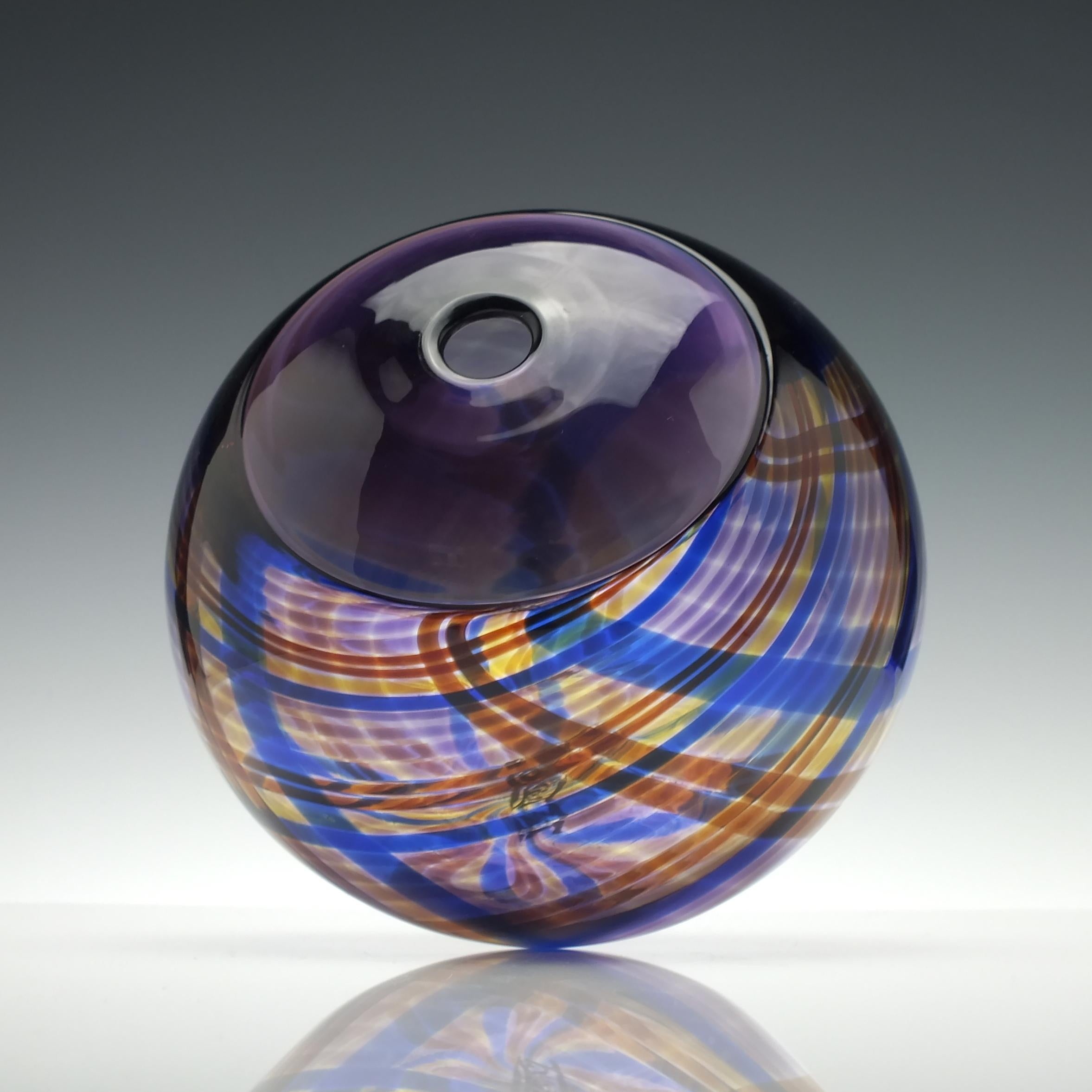 Contemporary Scottish Mike Hunter Tartan Glass Clanonball