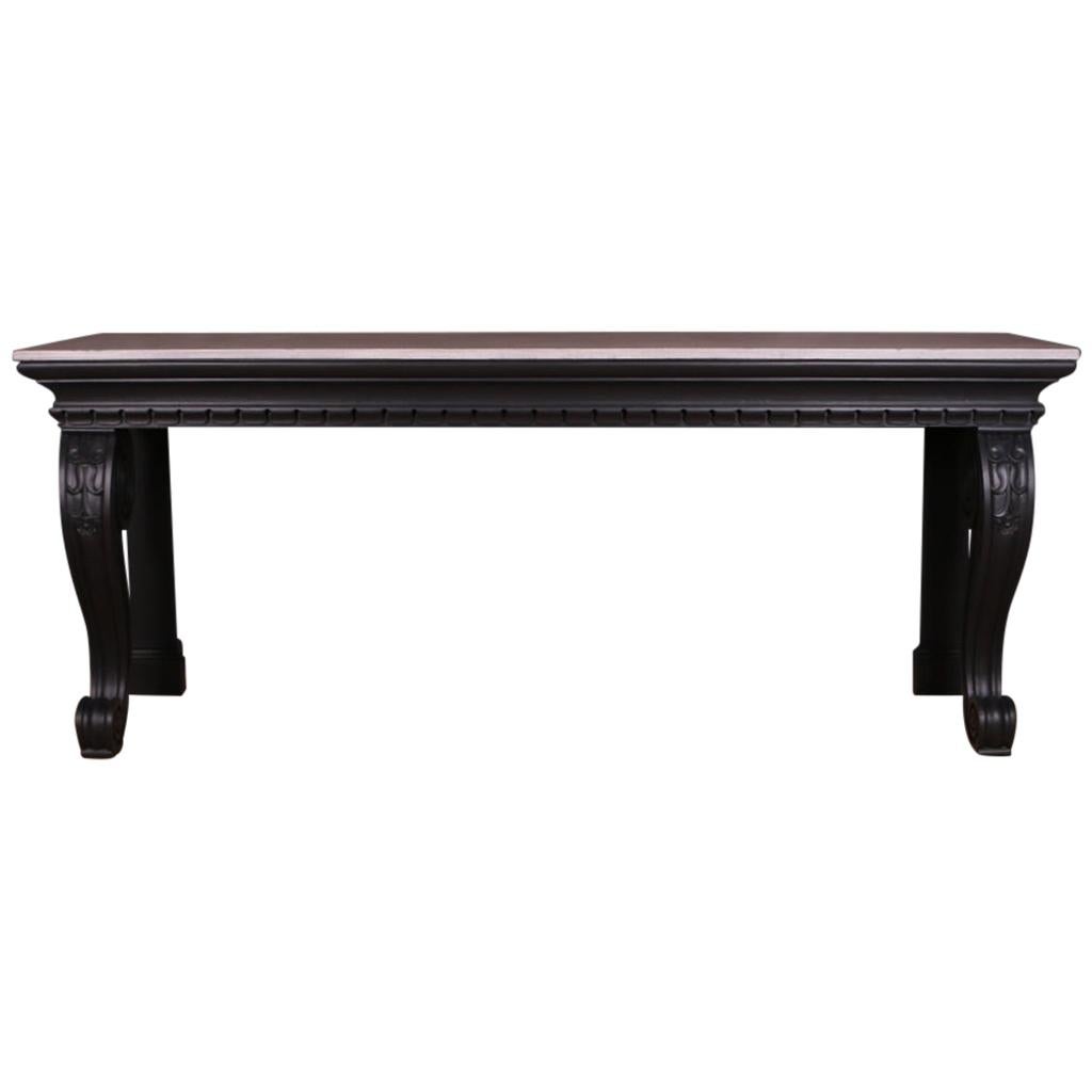 Table console en chêne écossais