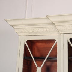 Scottish Painted Breakfront Bookcase