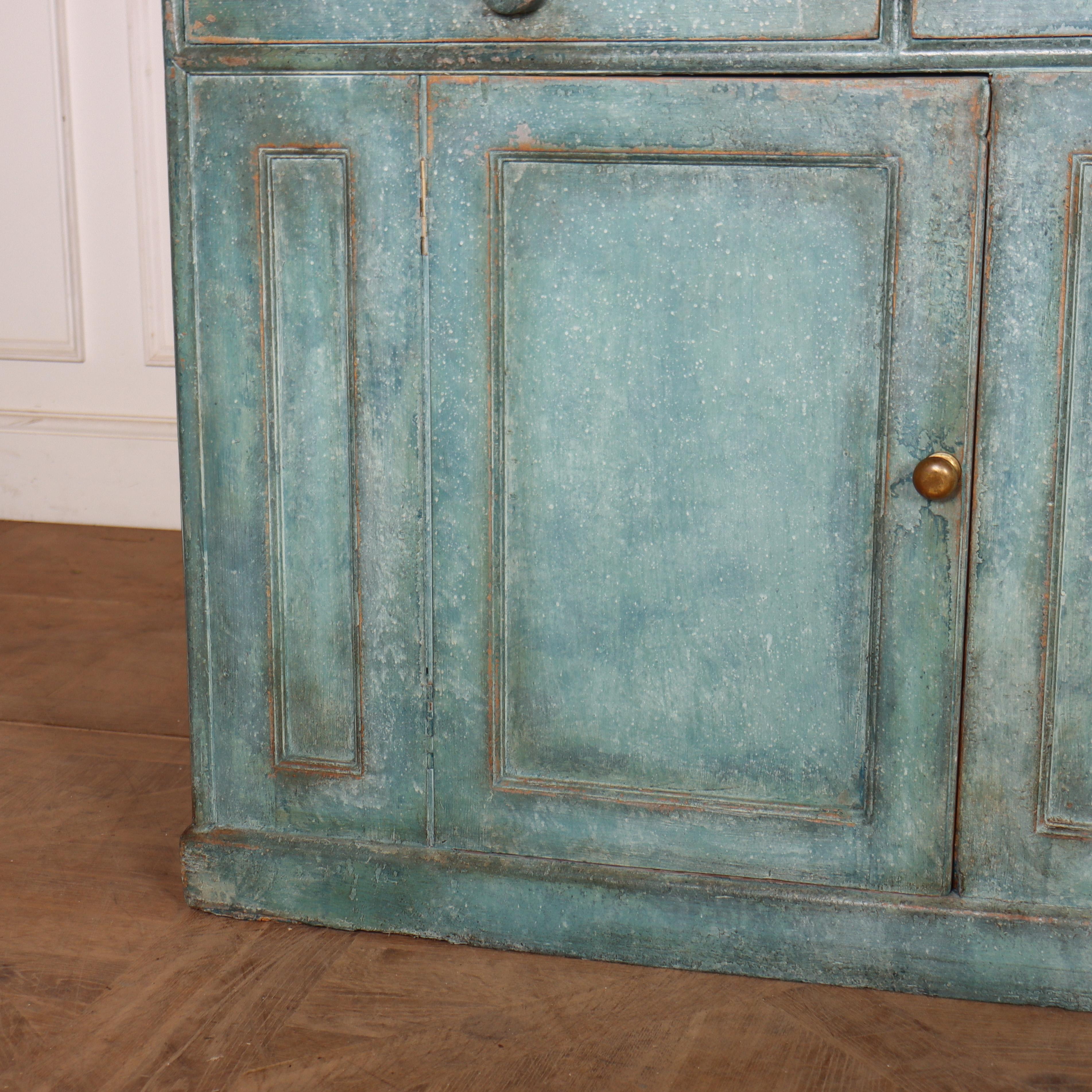 Scottish Painted Dairy Dresser Base In Good Condition For Sale In Leamington Spa, Warwickshire