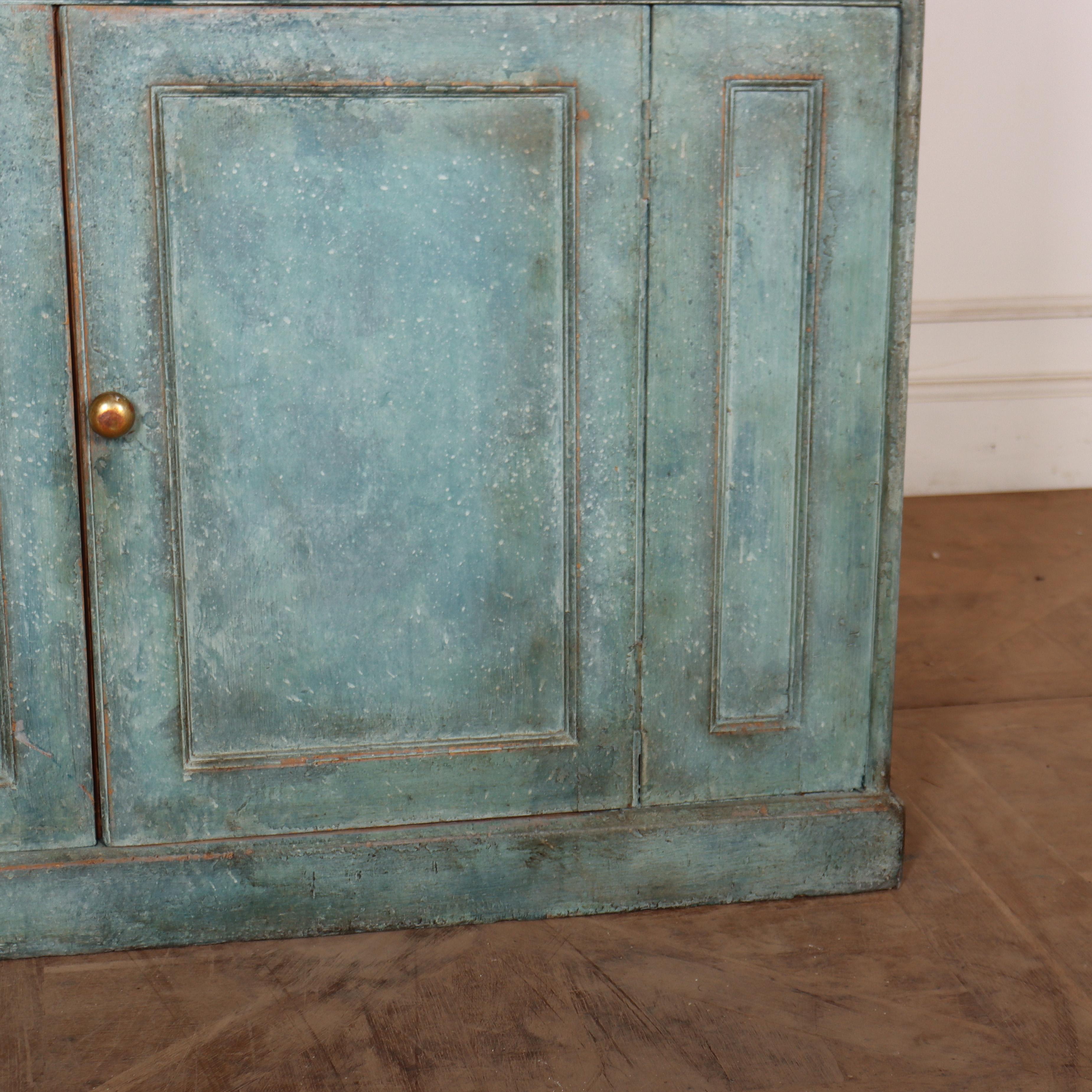 19th Century Scottish Painted Dairy Dresser Base For Sale