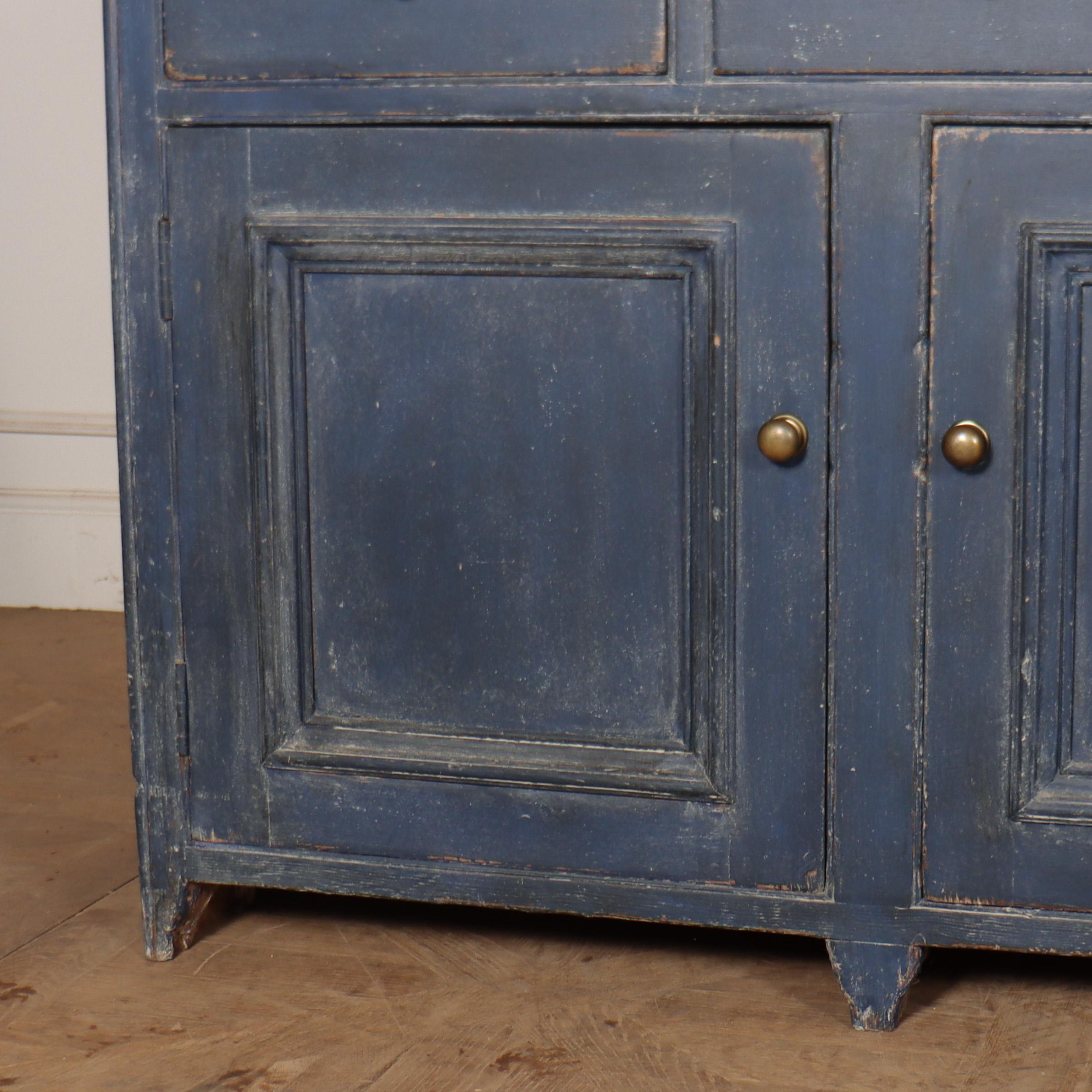 Pine Scottish Painted Dairy Dresser For Sale
