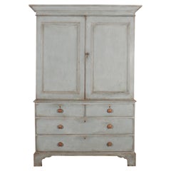 Scottish Painted Linen Cupboard