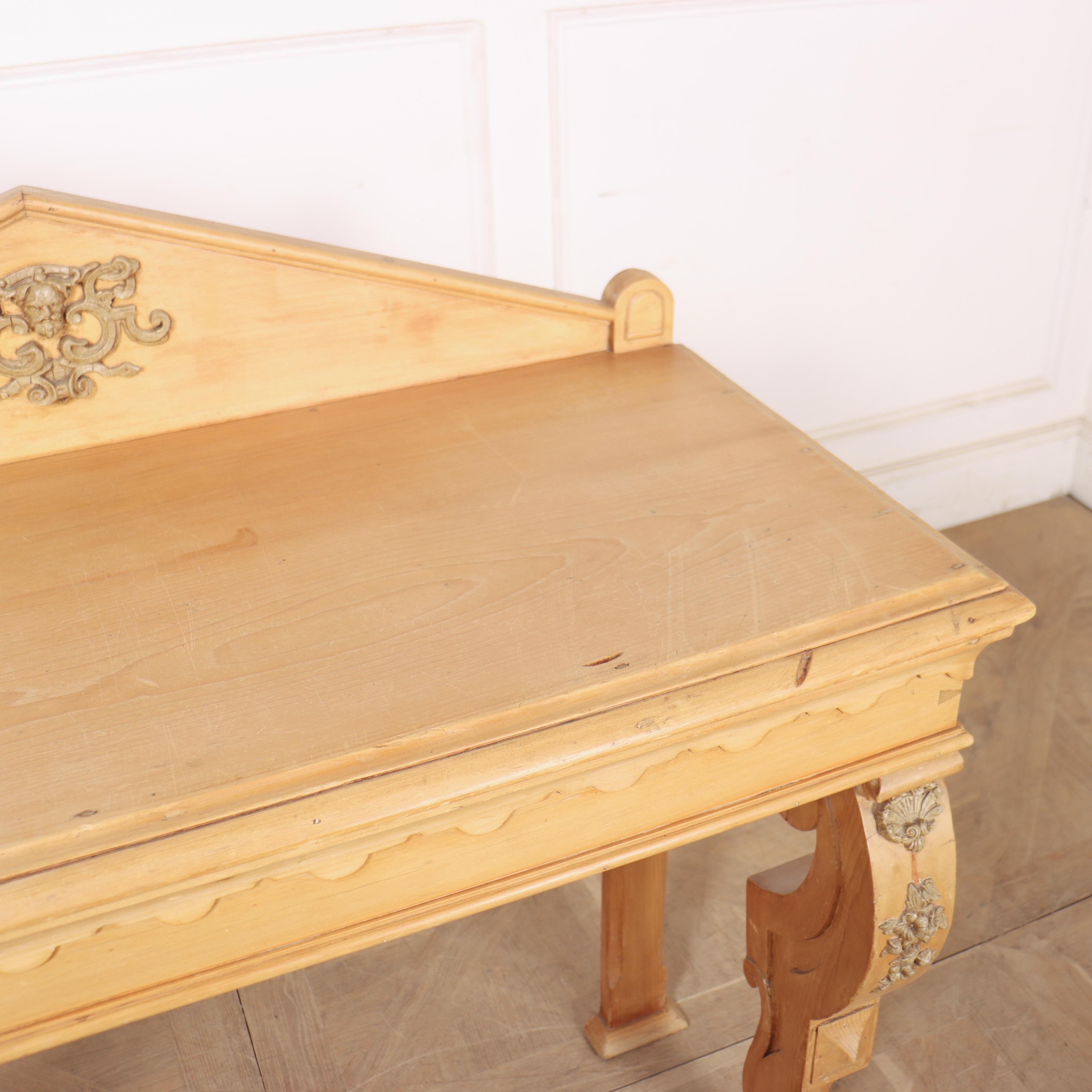 Tavolo consolle in pino scozzese in vendita 4