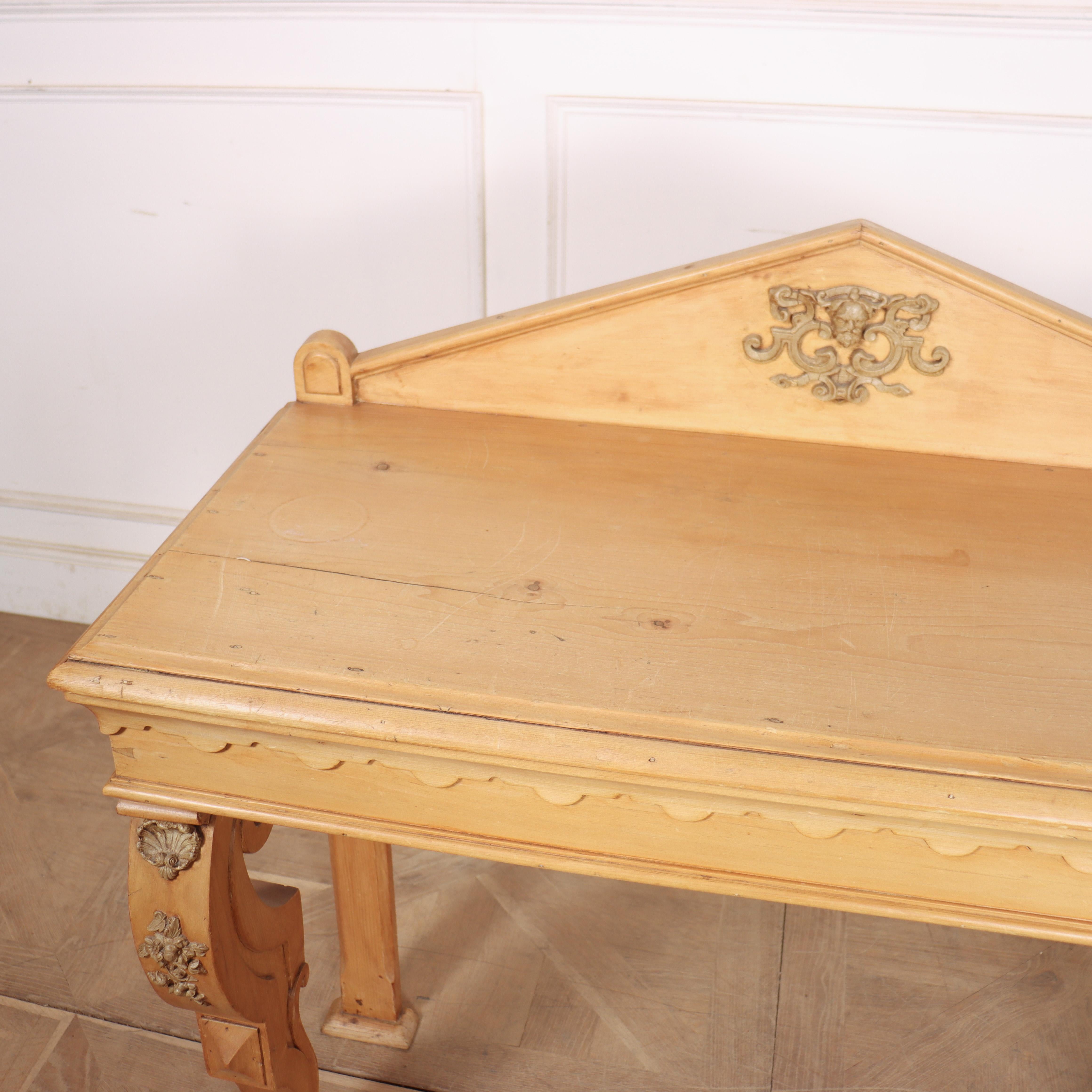 Tavolo consolle in pino scozzese in vendita 3