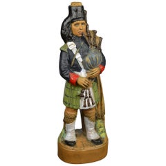 Bottiglia di decanter Piper scozzese, bottiglia di whisky, Made in Italy 1978