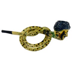 Scottish Pottery Turks Head Pipe, circa 1820