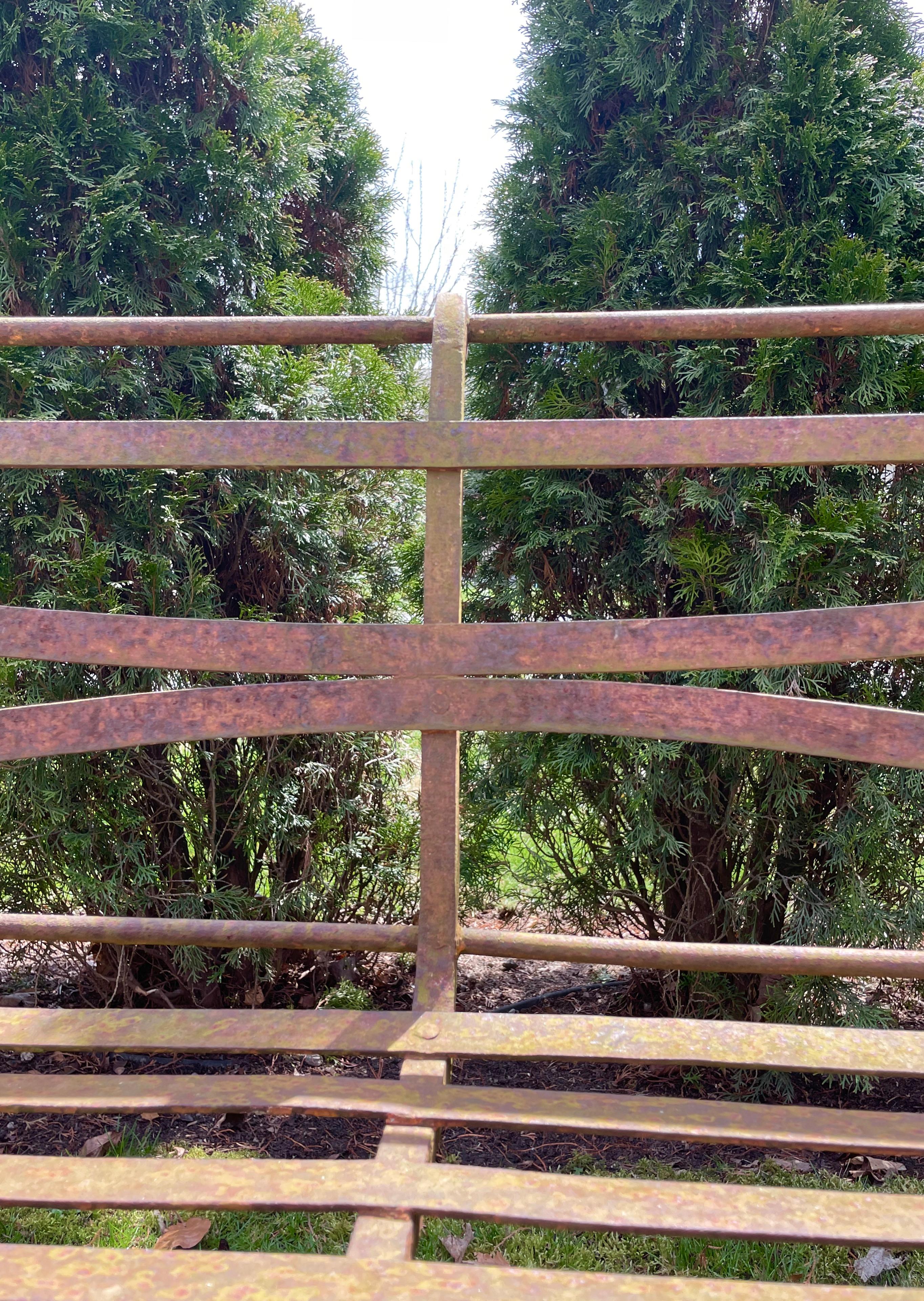 Scottish Regency Wrought Iron Bench, CA 1820 5
