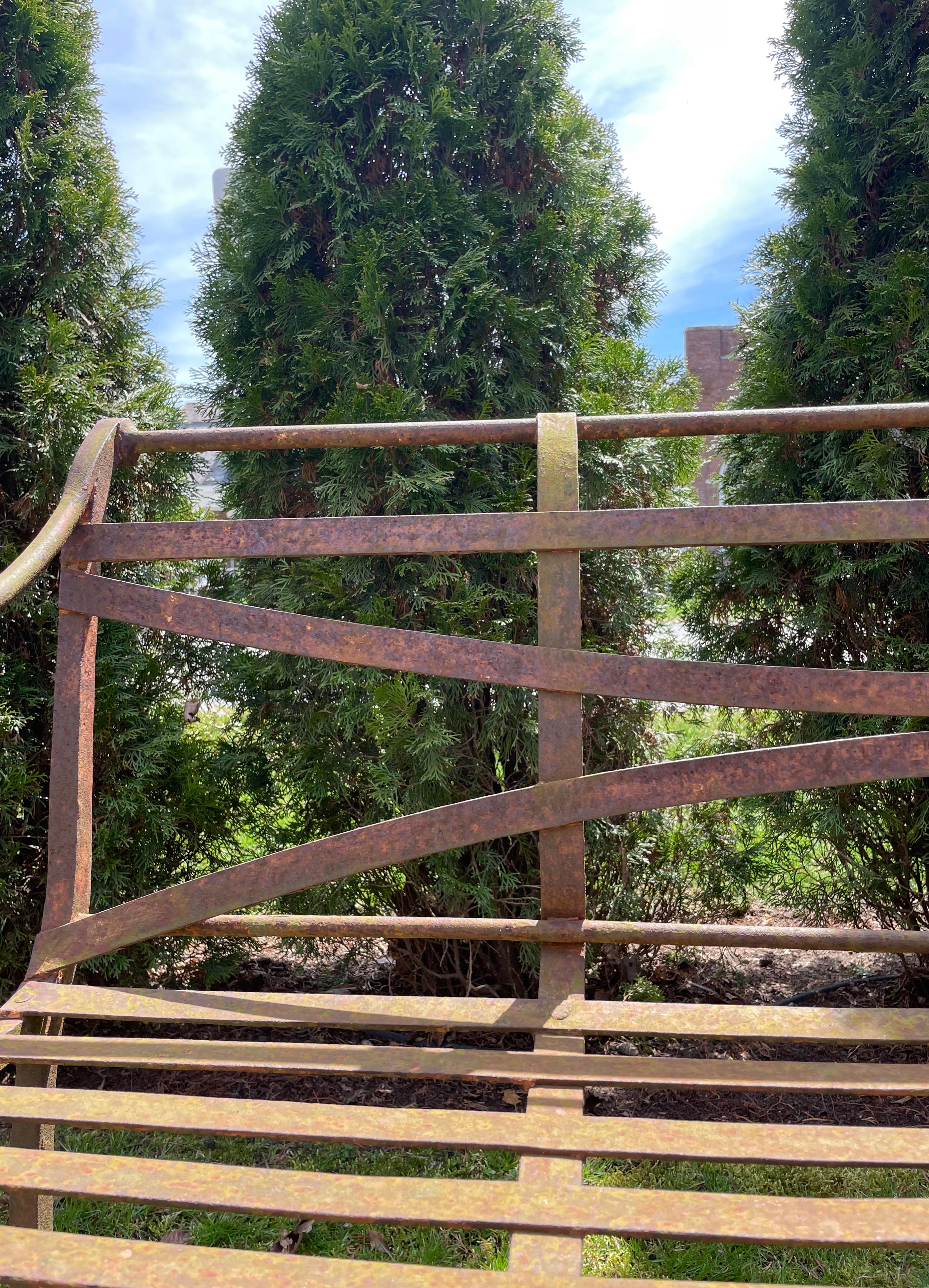 Scottish Regency Wrought Iron Bench, CA 1820 7