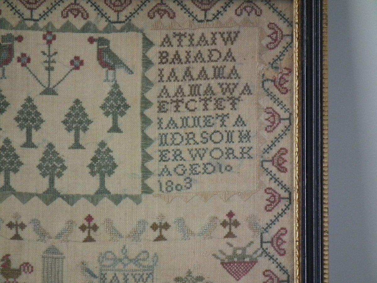 English Scottish Sampler, 1803 by Jannet Anderson, 10
