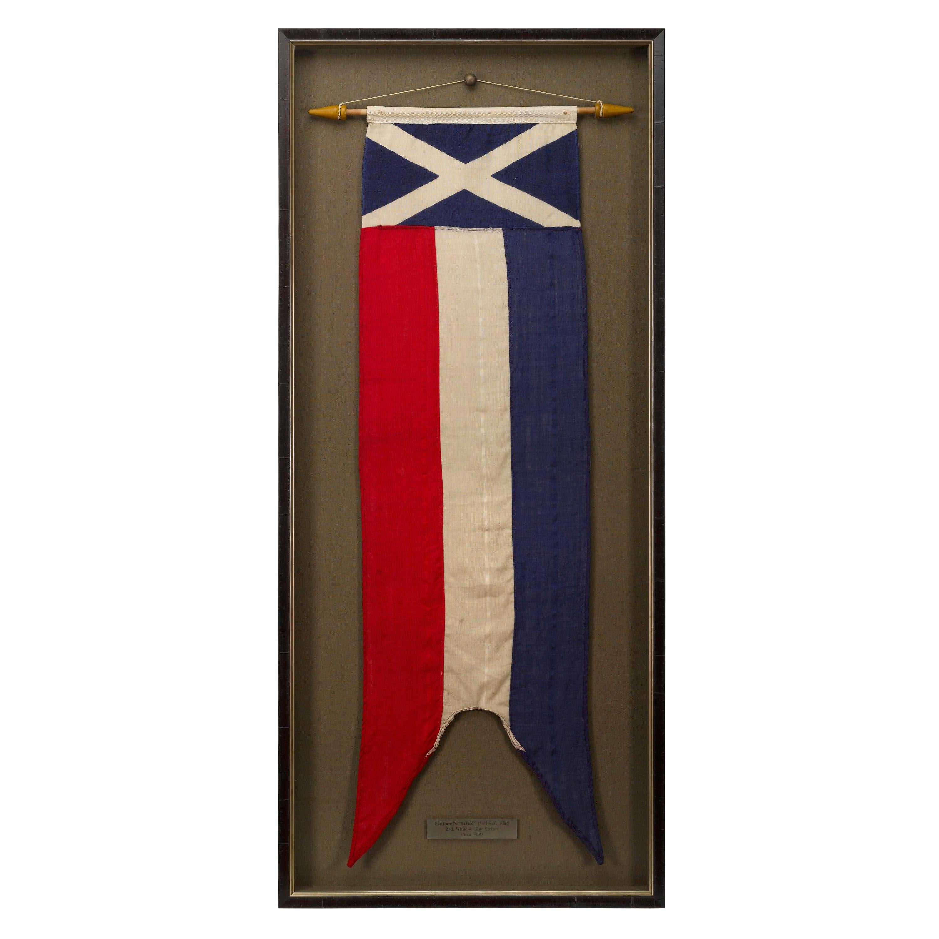 Scottish Saltire Coronation Pennant, 1950s